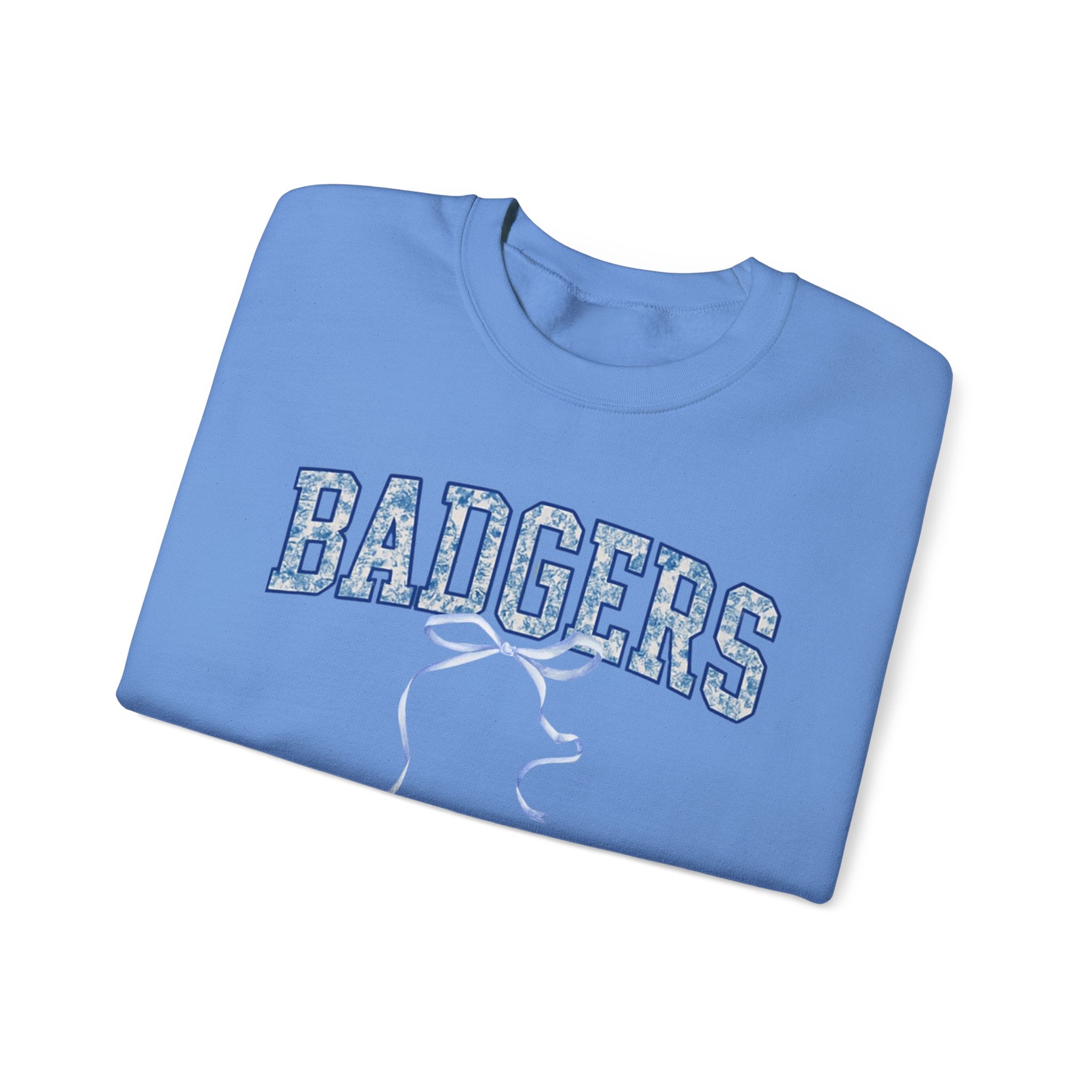 Badgers Unisex Crewneck Sweatshirt, Cozy Pullover, College Spirit Wear, Gift for Students, Casual Layering, Sports Fan Apparel