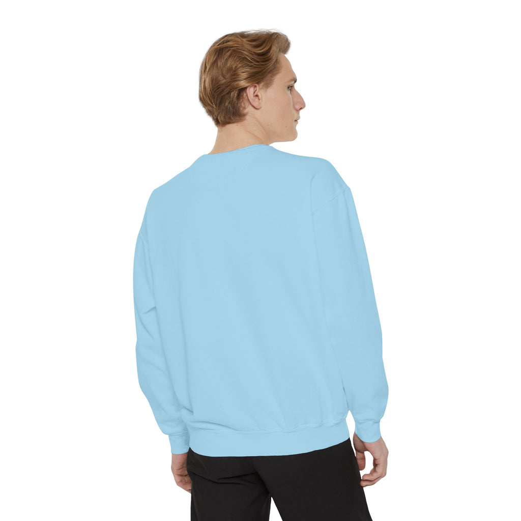 Chill Vibes Unisex Garment-Dyed Sweatshirt, Cozy Fashion, Casual Wear, Gift Idea, Comfortable Layering