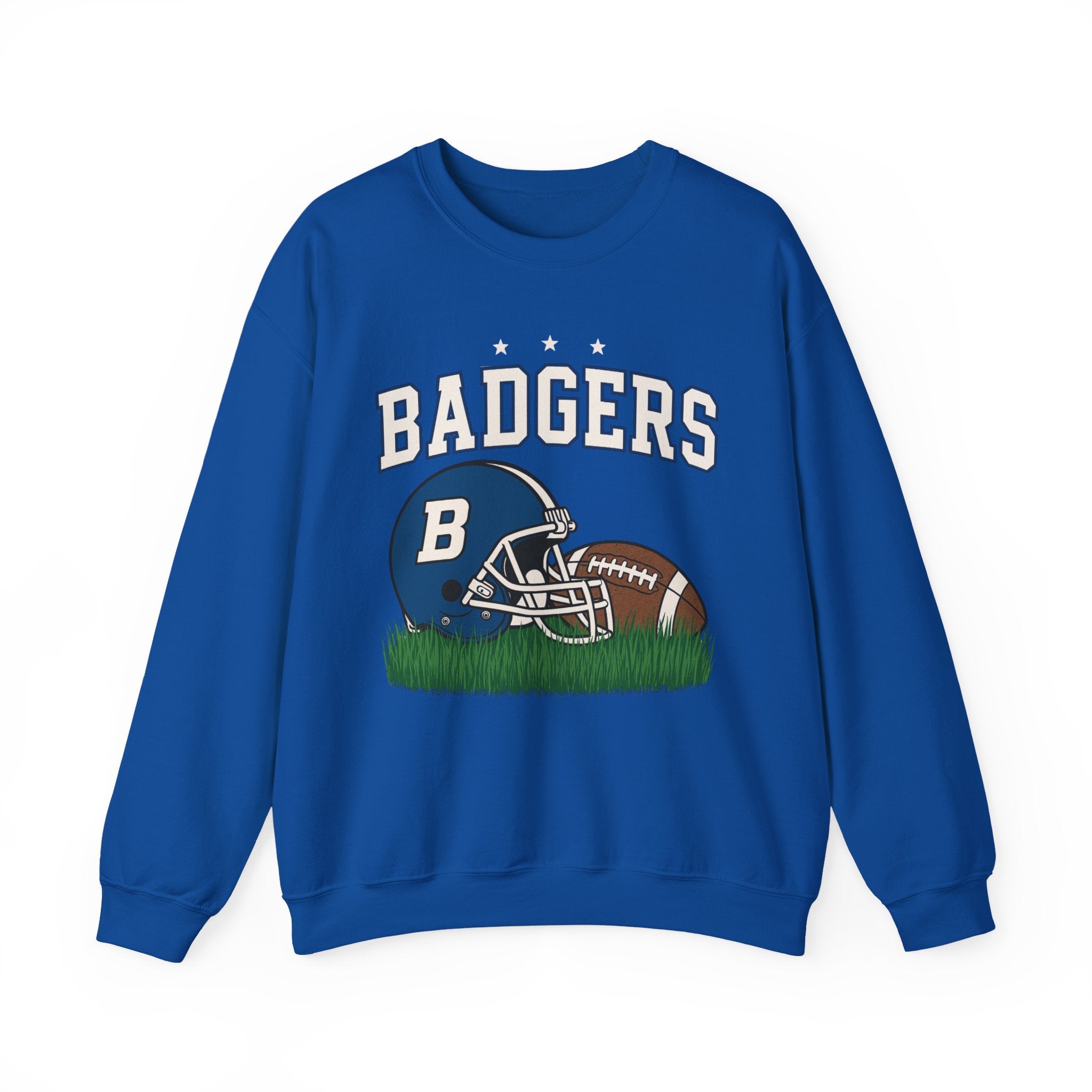 Badgers Football Unisex Sweatshirt, Cozy Crewneck, Sportswear, Gift for Fans, College Apparel, Game Day Outfit