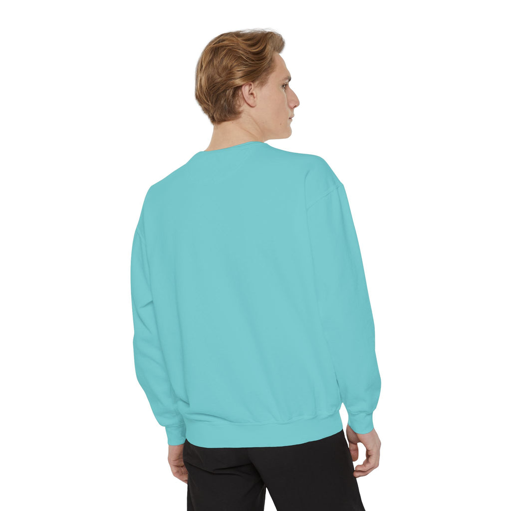 Chill Vibes Unisex Garment-Dyed Sweatshirt, Cozy Fashion, Casual Wear, Gift Idea, Comfortable Layering
