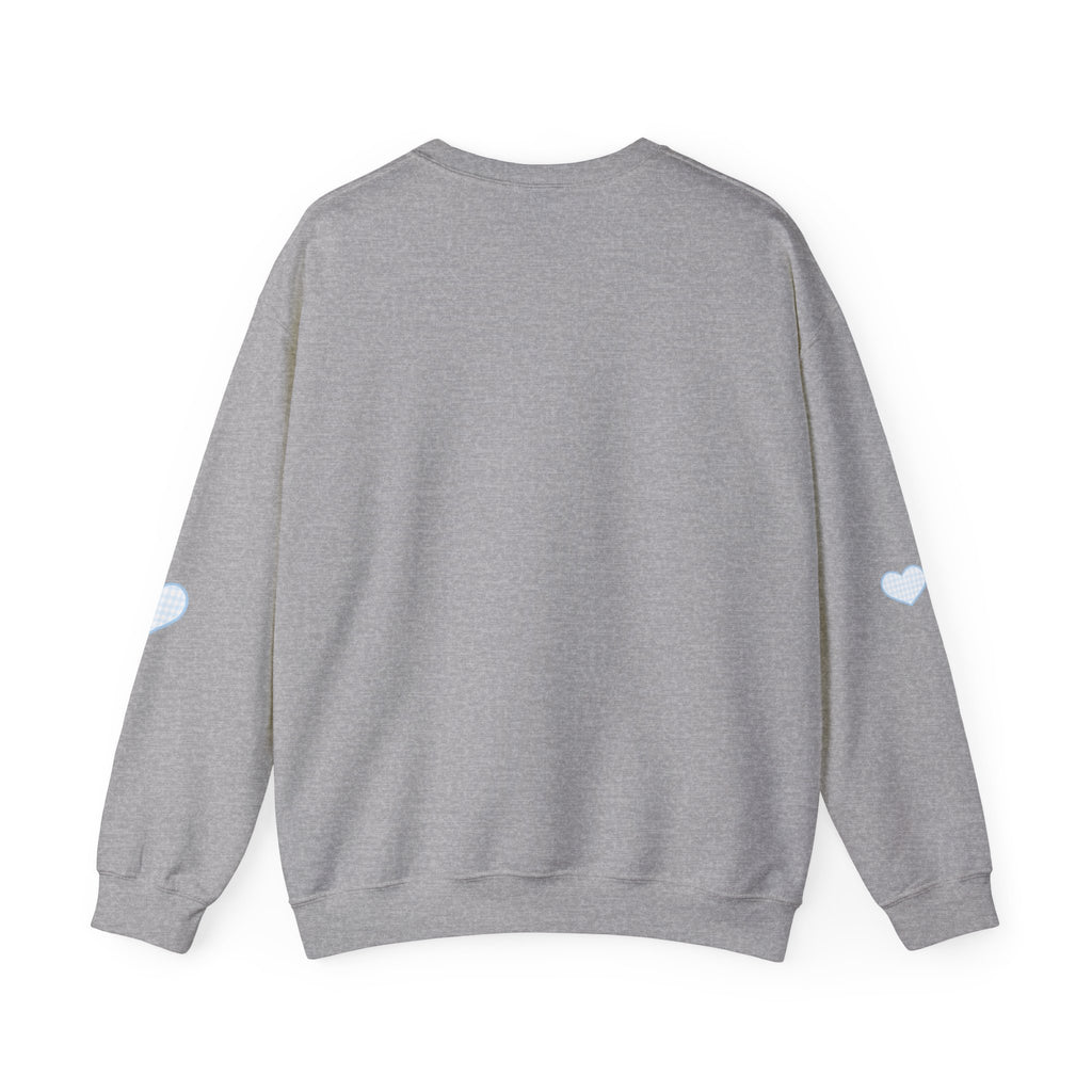 Gingham heart badgers Unisex Heavy Blend™ Crewneck Sweatshirt