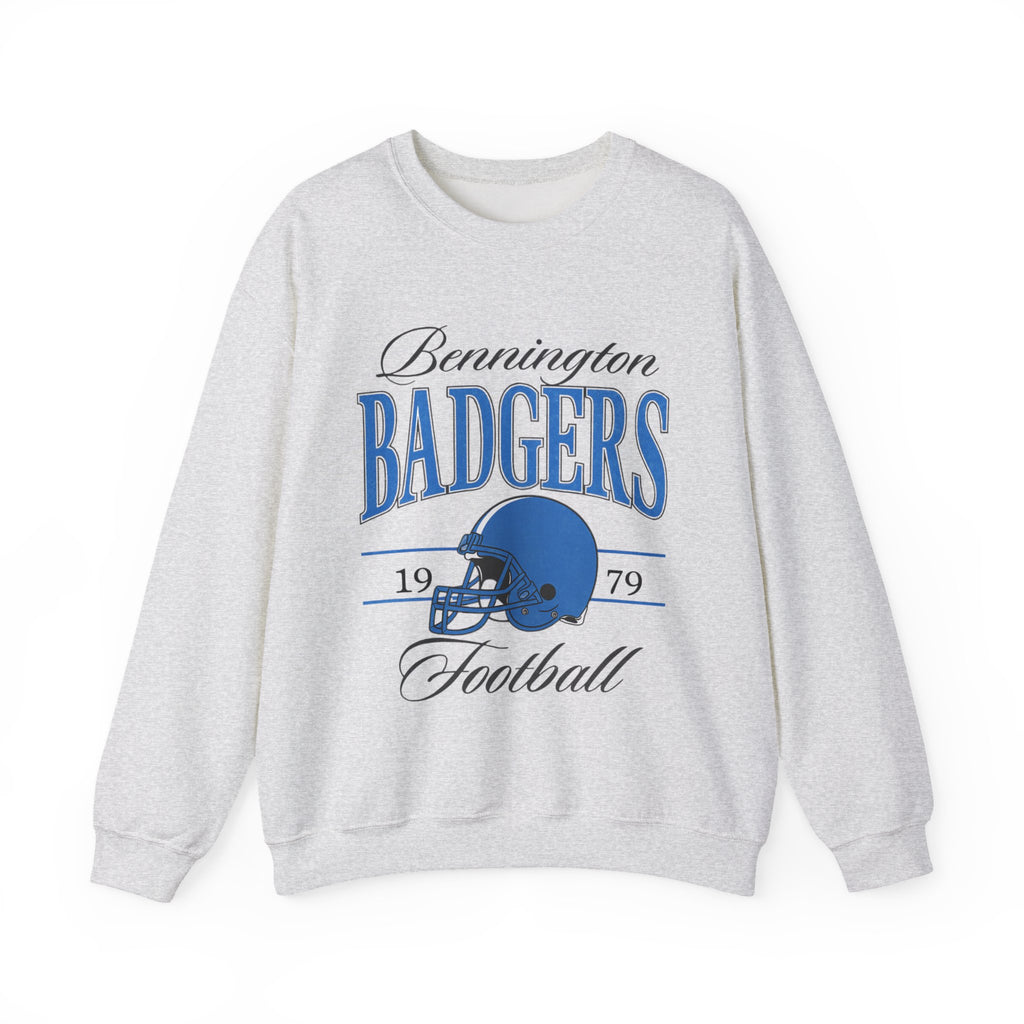 Vintage Style Badgers Football Crewneck Sweatshirt, Unisex Sports Sweatshirt, Casual College Apparel, Game Day Clothing, Gift for Fans