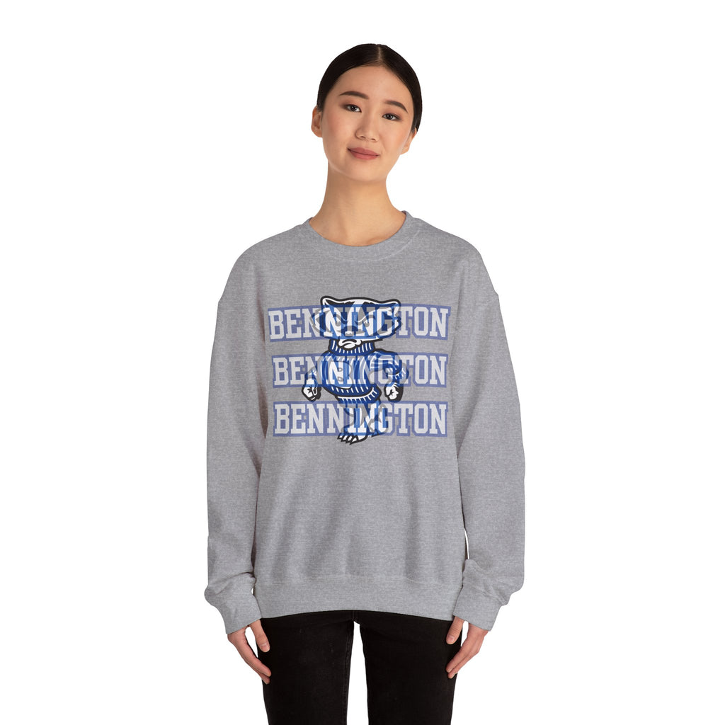 Bennington badger mascot Unisex Sweatshirt, Cozy Sweater for Casual Style, College Apparel, Gift for Students, Fall Fashion, Campus Wear