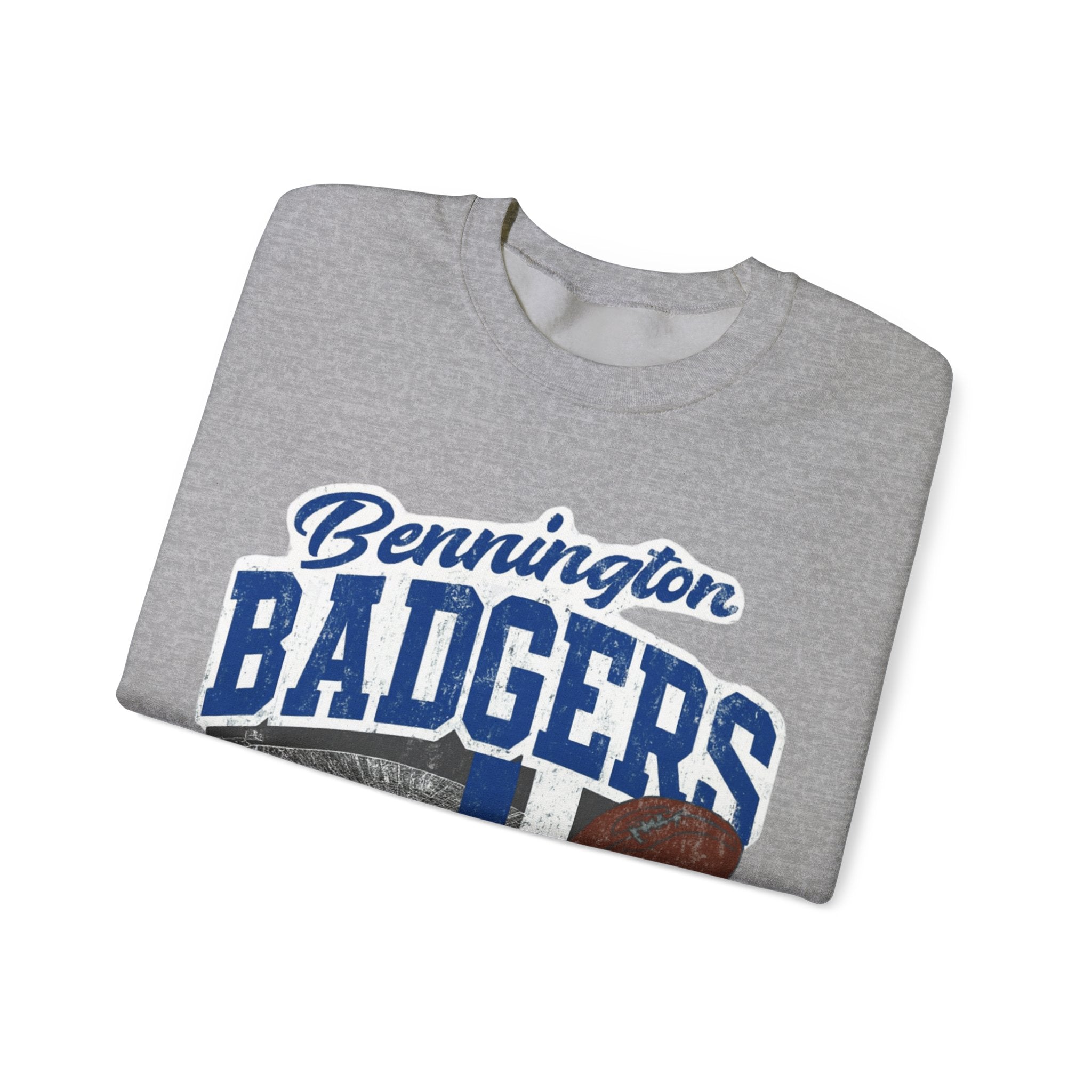 Bennington Badgers Crewneck Sweatshirt, Cozy Sportswear, Unisex Sweatshirt, Perfect for Game Days, School Spirit Apparel, Casual Wear
