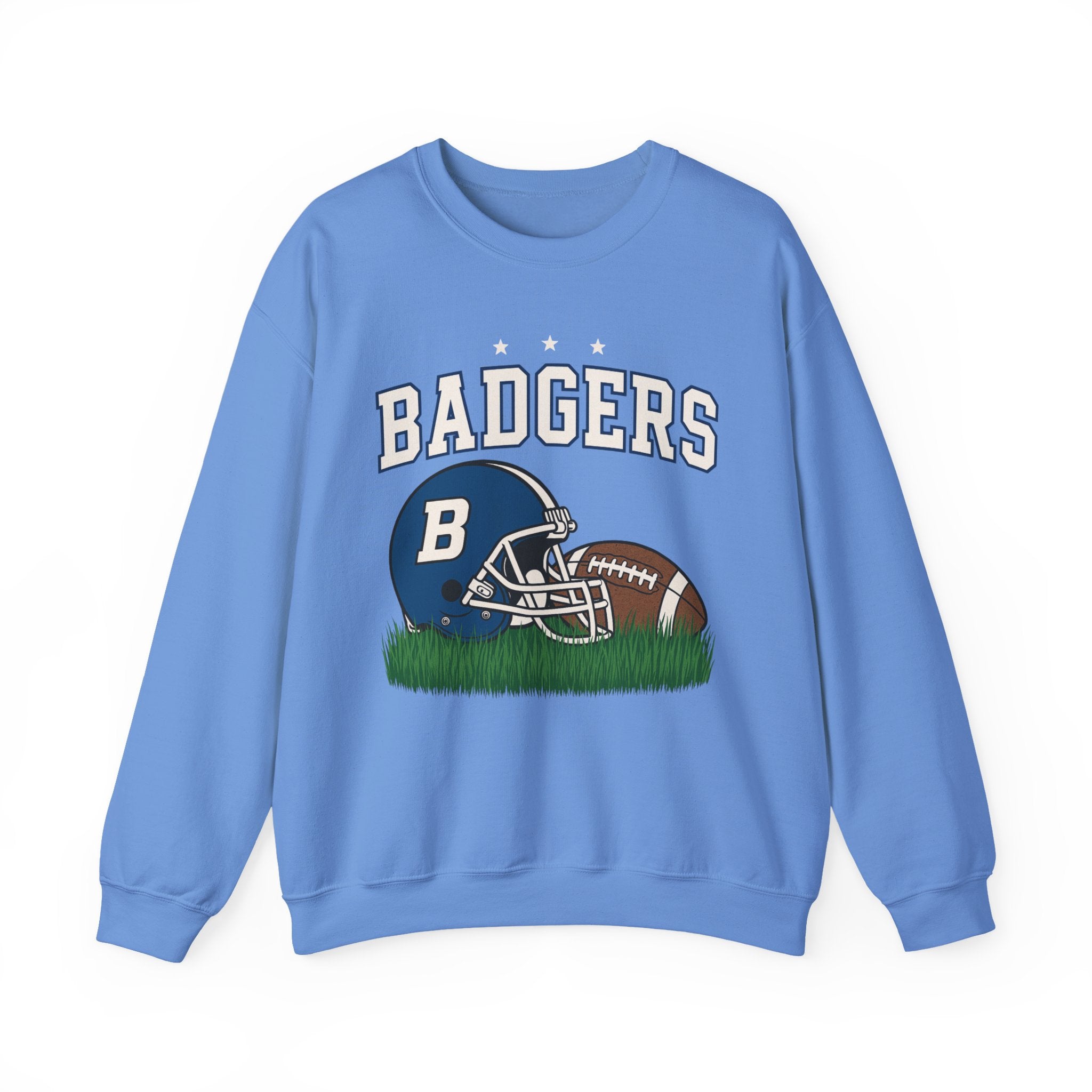 Badgers Football Unisex Sweatshirt, Cozy Crewneck, Sportswear, Gift for Fans, College Apparel, Game Day Outfit