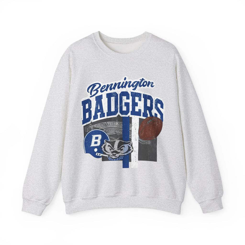 Bennington Badgers Crewneck Sweatshirt, Cozy Sportswear, Unisex Sweatshirt, Perfect for Game Days, School Spirit Apparel, Casual Wear