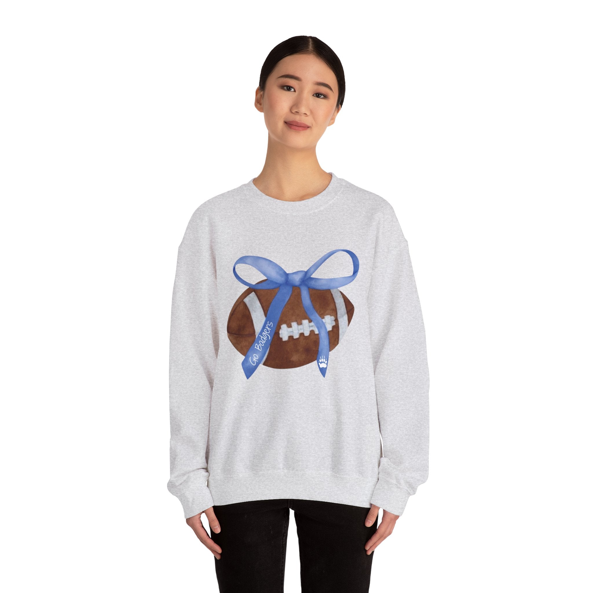 Football Love Unisex Crewneck Sweatshirt, Sports Sweatshirt, Gift for Football Fans, Cozy Apparel, Game Day Sweatshirt