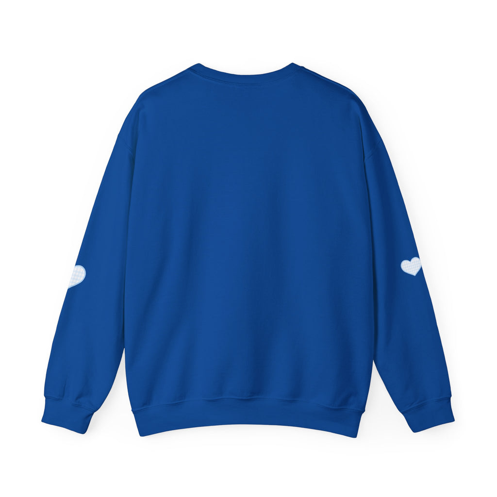 Gingham heart badgers Unisex Heavy Blend™ Crewneck Sweatshirt