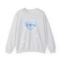 Gingham heart badgers Unisex Heavy Blend™ Crewneck Sweatshirt