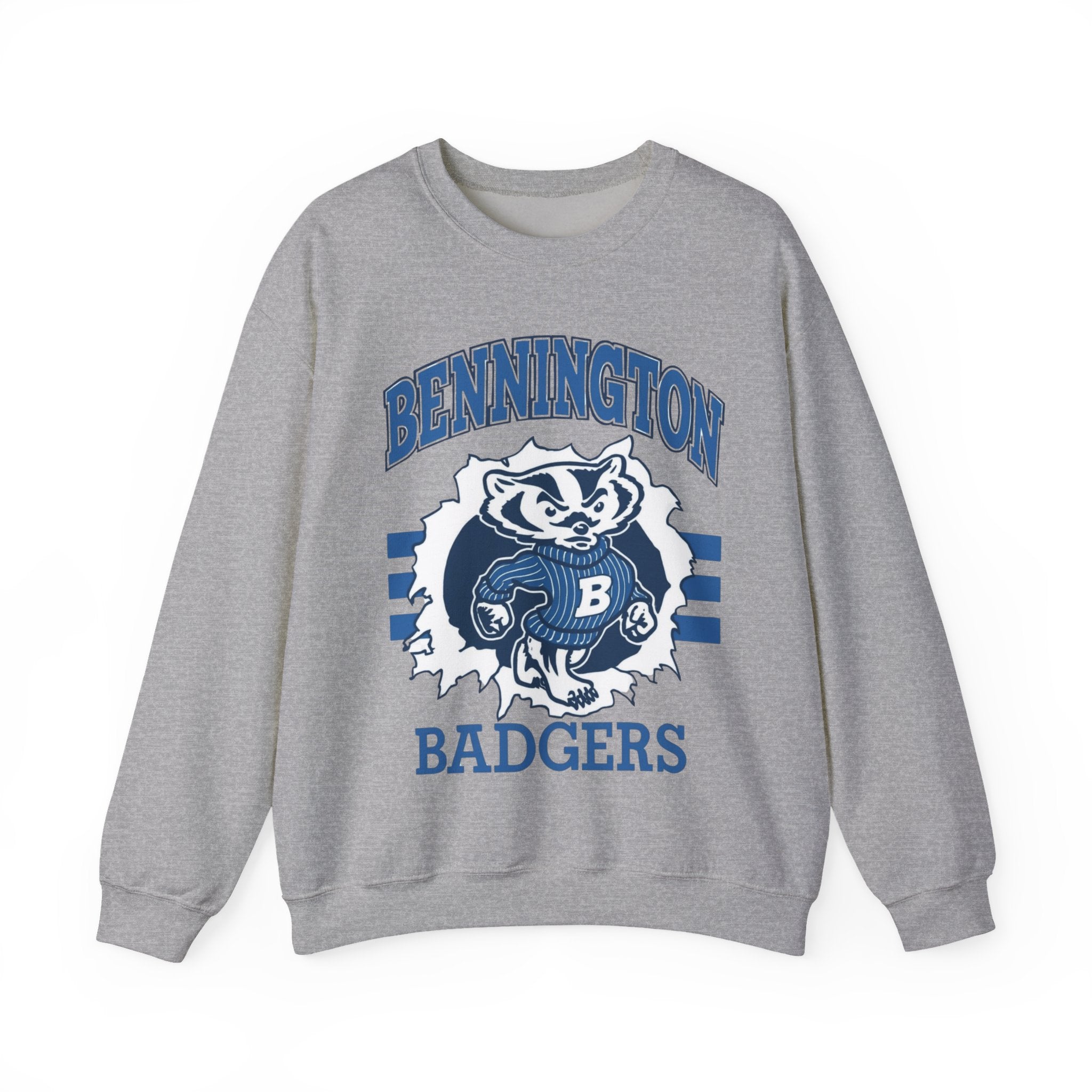 Bennington Badgers Vintage Unisex Crewneck Sweatshirt, Cozy Pullover for Game Day, College Apparel, Casual Wear, Gift for Him/Her