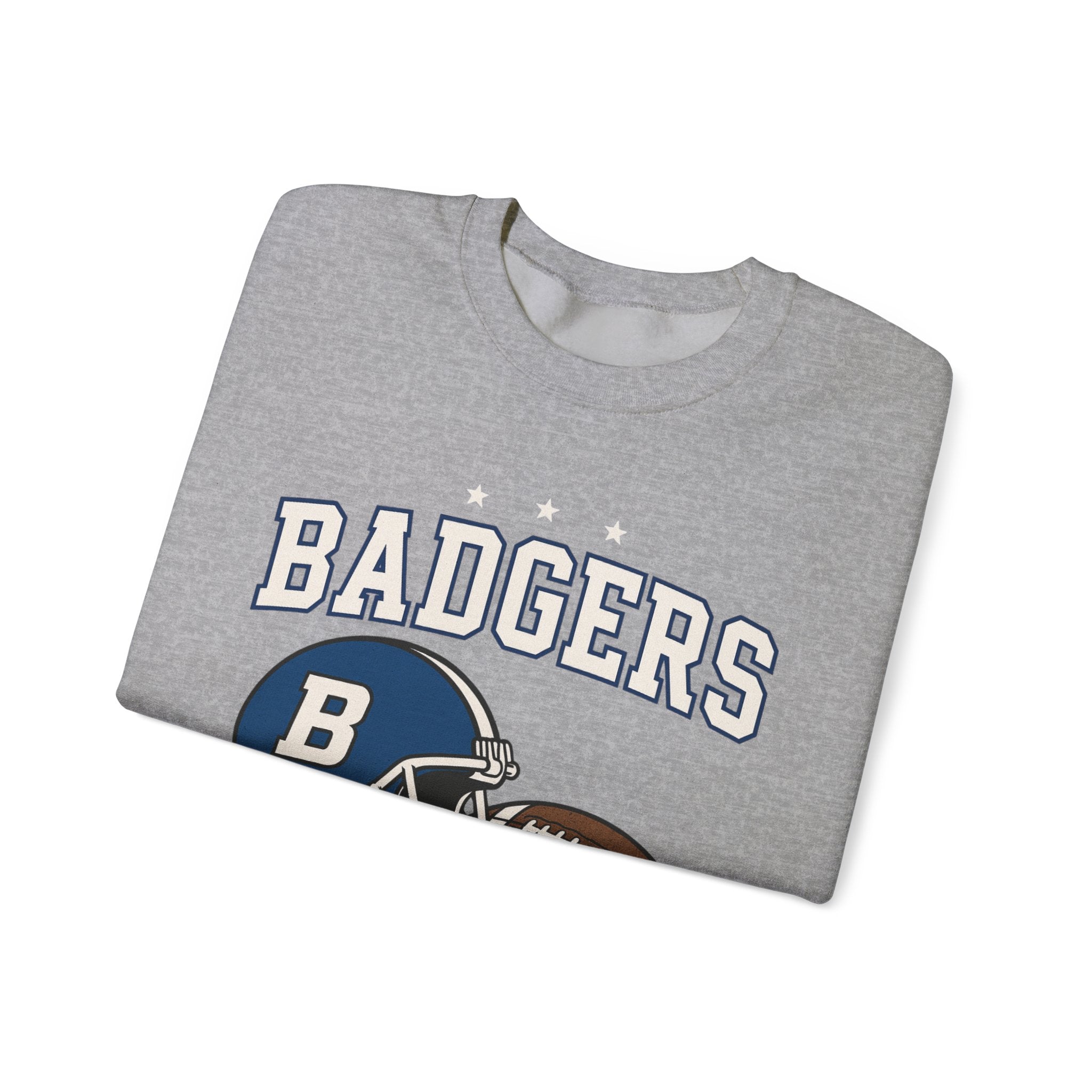 Badgers Football Unisex Sweatshirt, Cozy Crewneck, Sportswear, Gift for Fans, College Apparel, Game Day Outfit