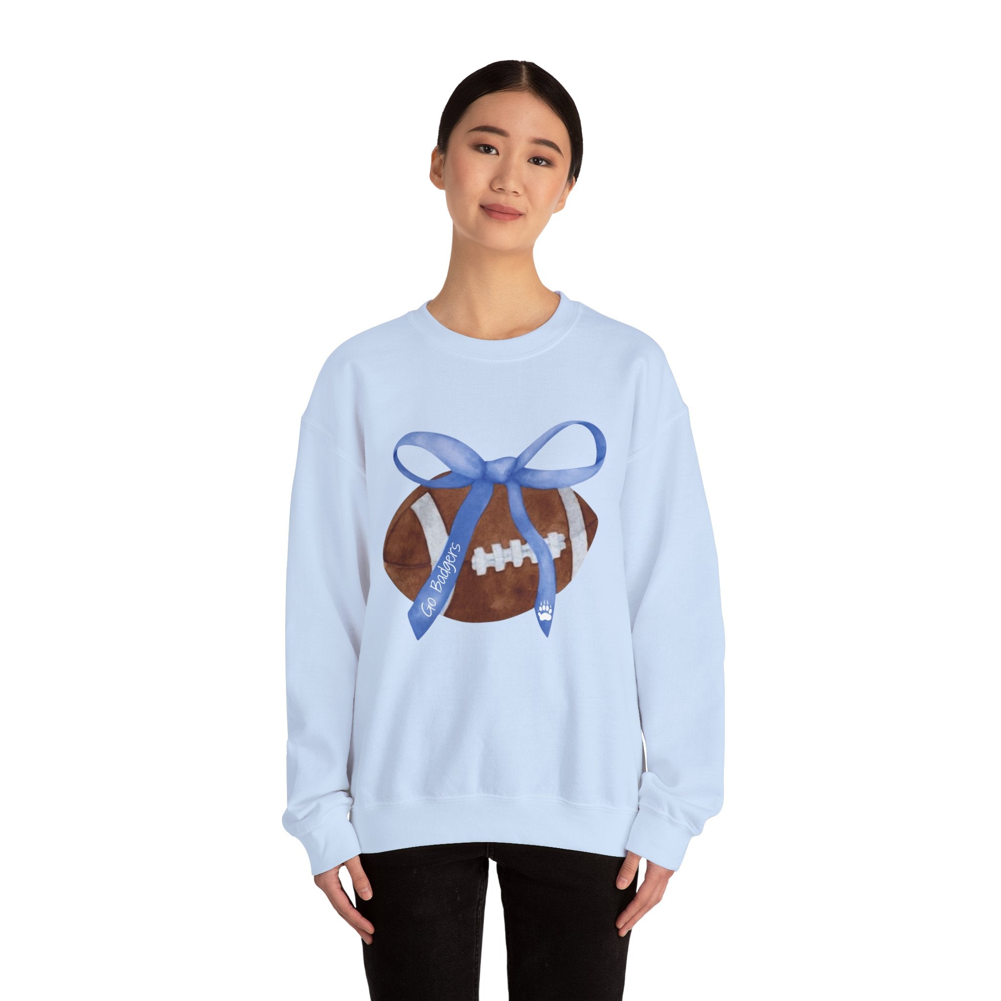 Football Love Unisex Crewneck Sweatshirt, Sports Sweatshirt, Gift for Football Fans, Cozy Apparel, Game Day Sweatshirt