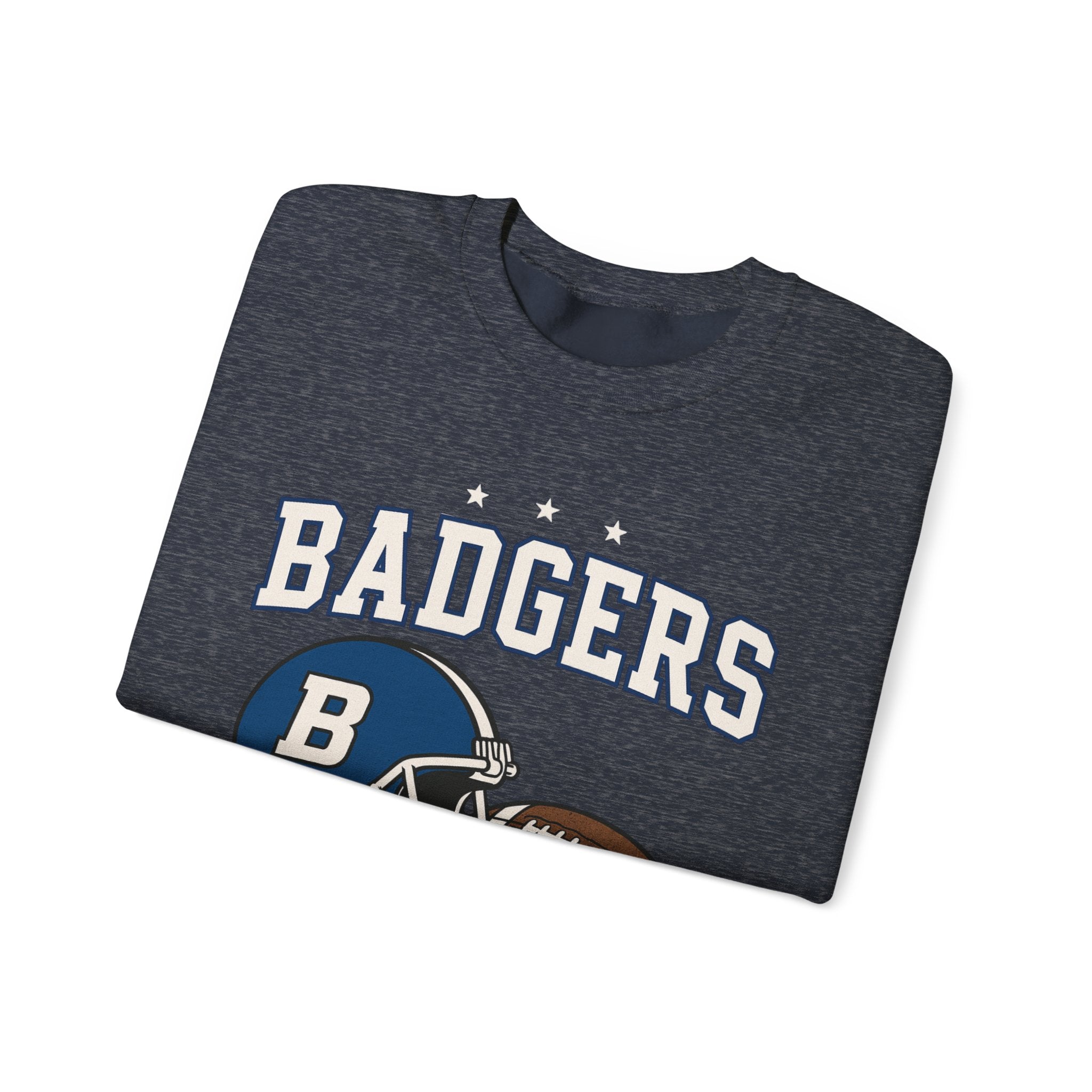 Badgers Football Unisex Sweatshirt, Cozy Crewneck, Sportswear, Gift for Fans, College Apparel, Game Day Outfit