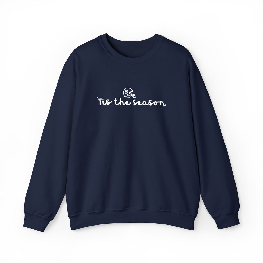 Embroidered tis the season Crewneck Sweatshirt, Festive Shirt, Christmas Gift, Winter Apparel, Unisex Clothing, Casual Style