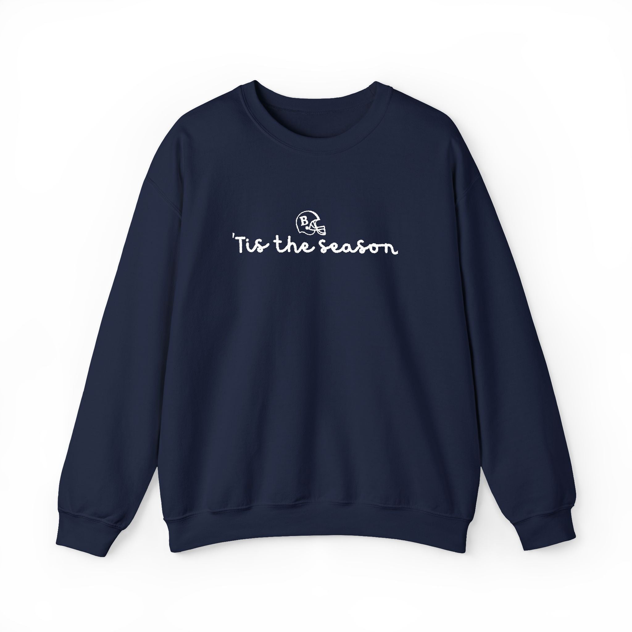 Embroidered tis the season Crewneck Sweatshirt, Festive Shirt, Christmas Gift, Winter Apparel, Unisex Clothing, Casual Style