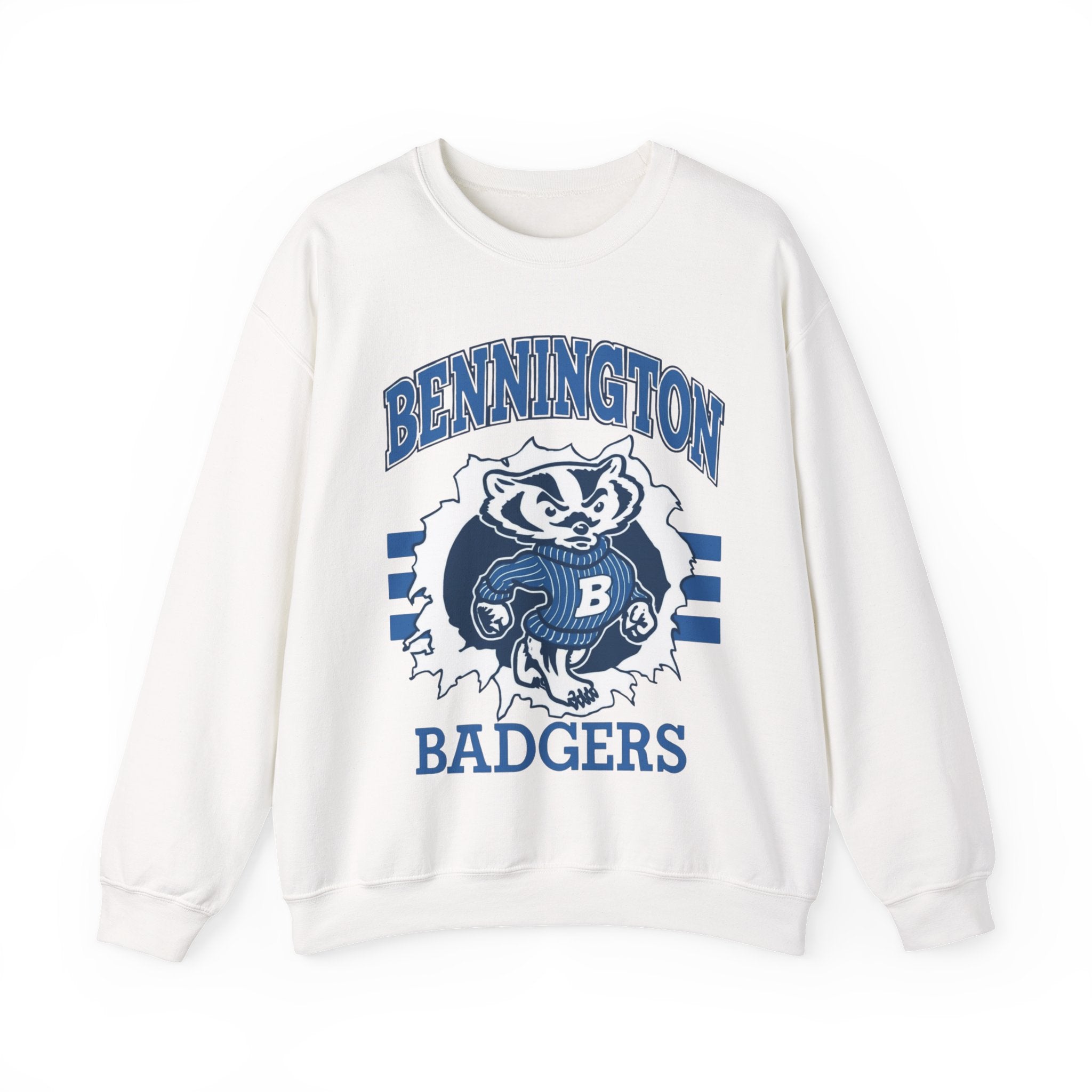 Bennington Badgers Vintage Unisex Crewneck Sweatshirt, Cozy Pullover for Game Day, College Apparel, Casual Wear, Gift for Him/Her