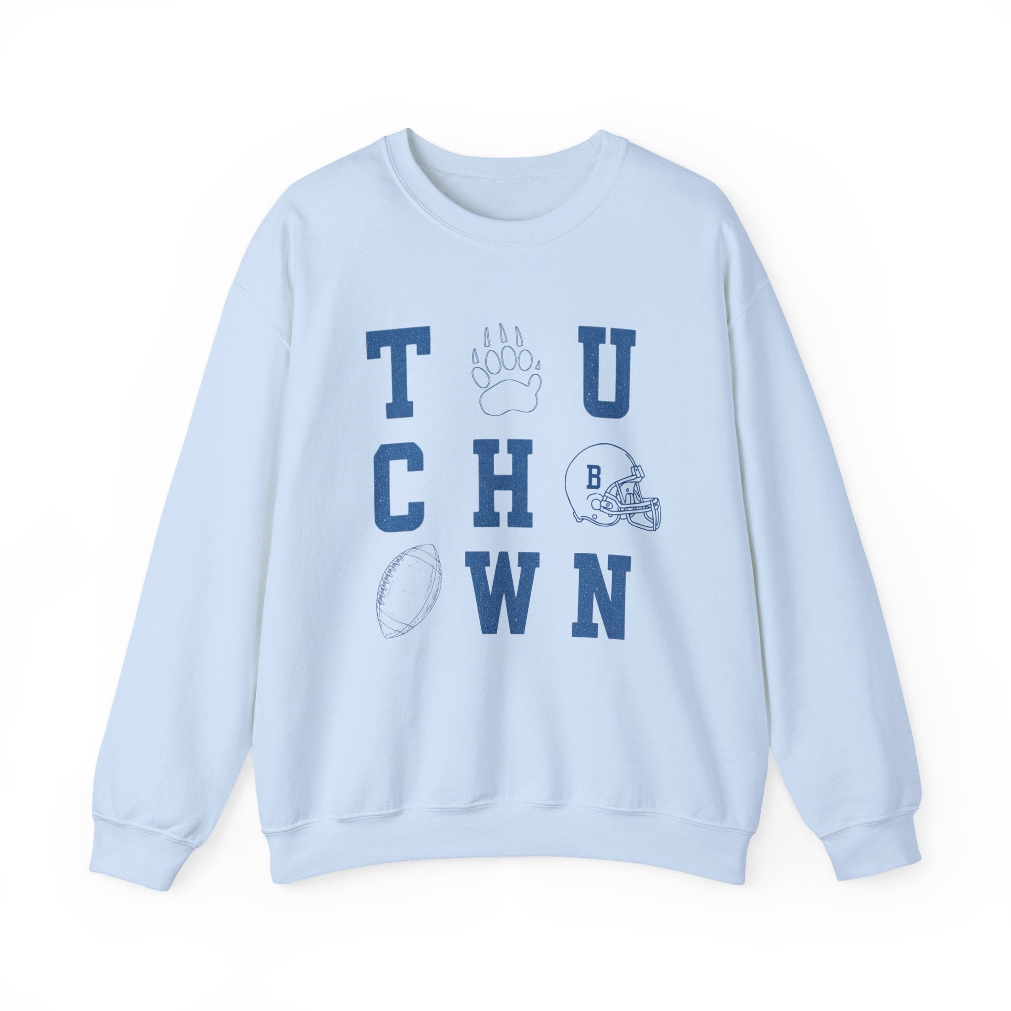 Touchdown Sweatshirt - Cozy Unisex Crewneck for Game Day, Sports Fans, Football Lovers, Fall Layering, Casual Wear