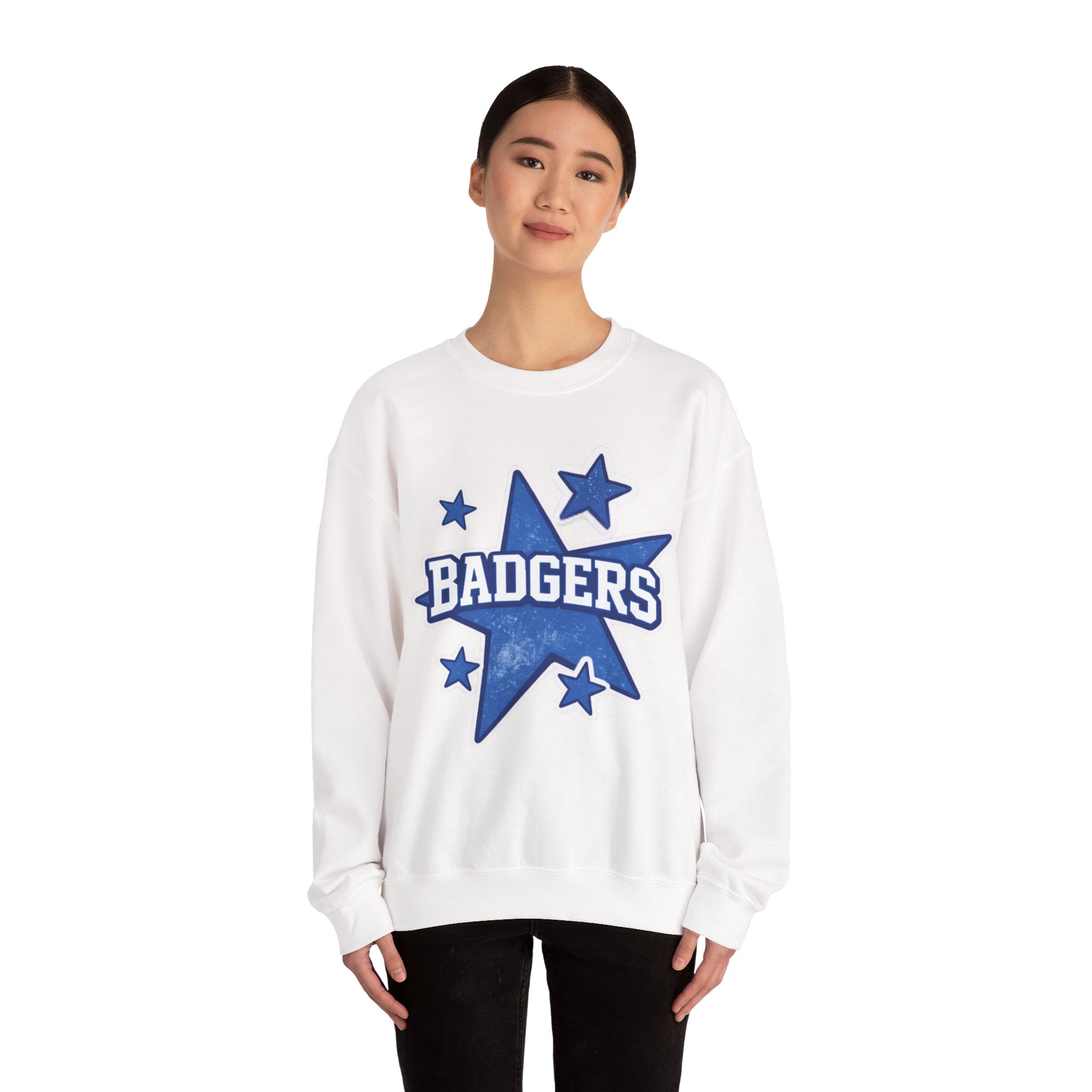 Badgers stars Unisex Heavy Blend™ Crewneck Sweatshirt