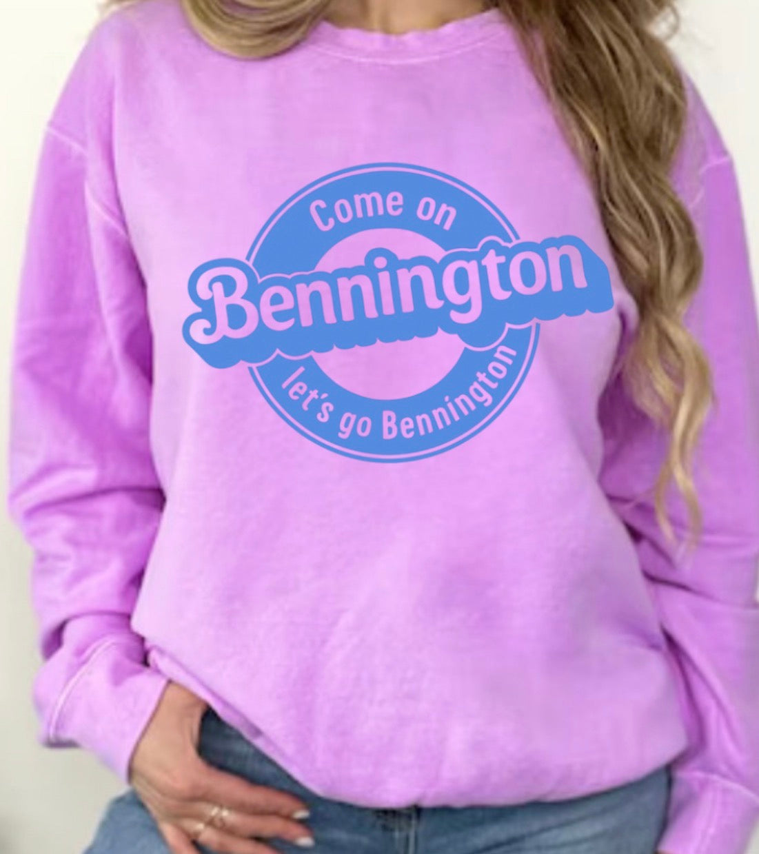 Bennington Vintage Sweatshirt, Unisex Crewneck Hoodie, Cozy Casual Wear, Perfect for College Spirit, Team Events, Gift Idea