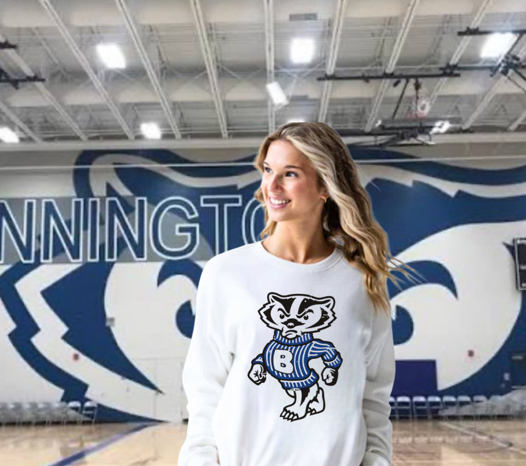 Bennington badger mascot Unisex Heavy Blend™ Crewneck Sweatshirt