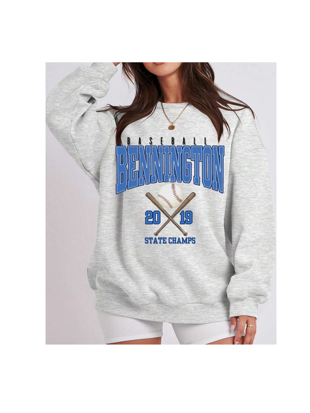 Bennington Baseball State Champs Sweatshirt - Unisex Crewneck, Sports Apparel, Gift for Sports Fans, Casual Wear, Team Merchandise