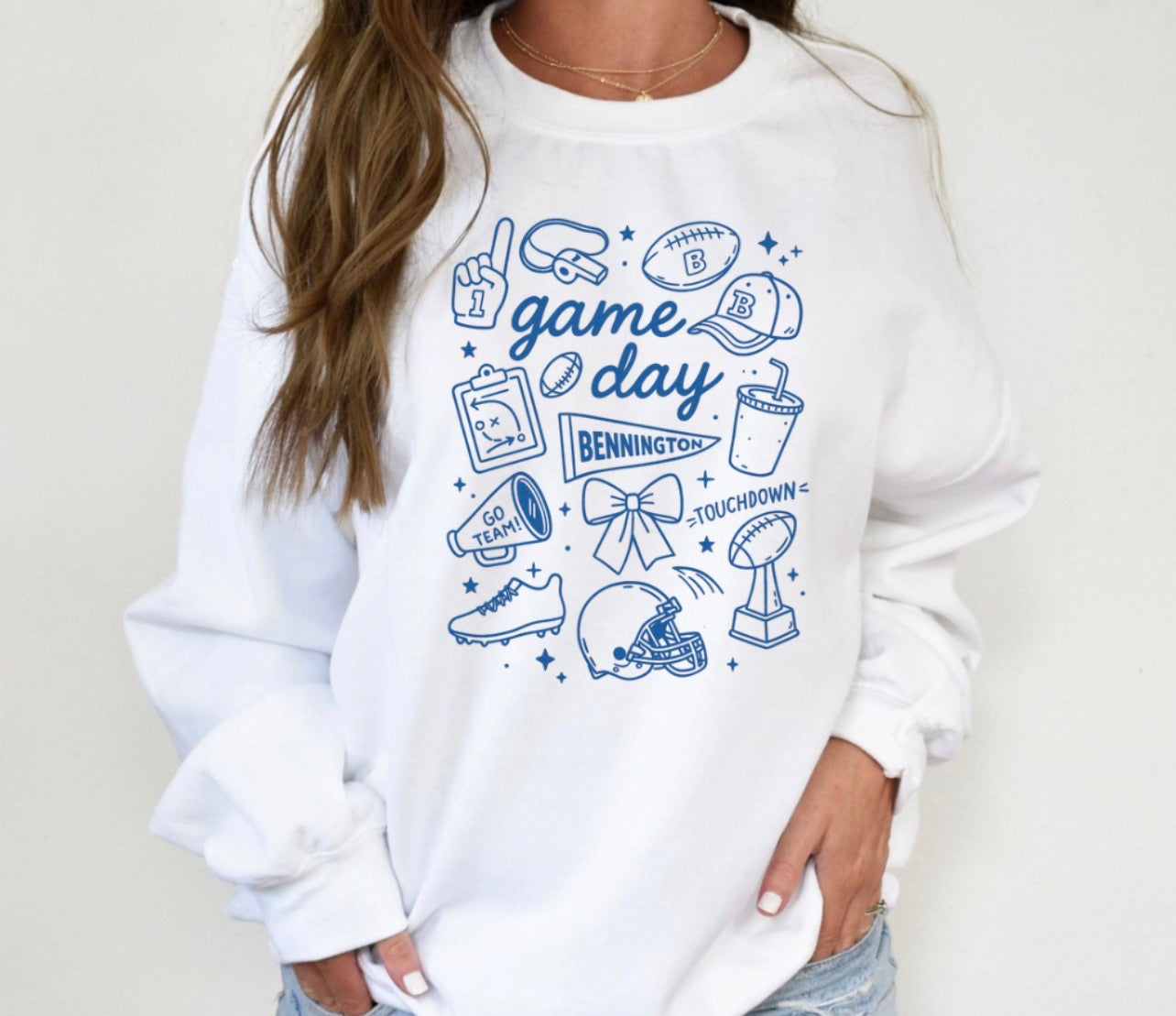 Game Day Sweatshirt - Unisex Heavy Blend Crewneck, Sportswear, Football Gift, Tailgating Apparel, Cozy Casual Fashion