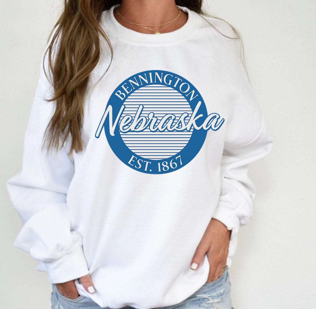 Cozy Nebraska Crewneck Sweatshirt - Vintage Style, Unisex Fashion, Perfect for Casual Wear, Gift Idea, Comfortable Layering