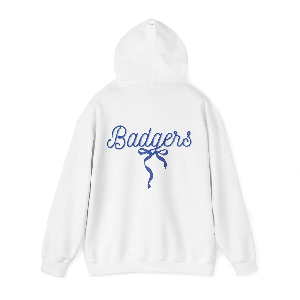 Blue ribbon bow badgers hoodie Unisex Heavy Blend™ Hooded Sweatshirt