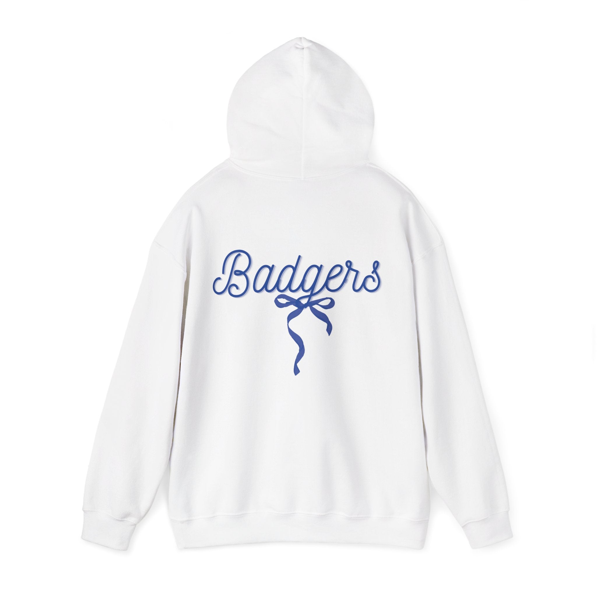 Blue ribbon bow badgers hoodie Unisex Heavy Blend™ Hooded Sweatshirt