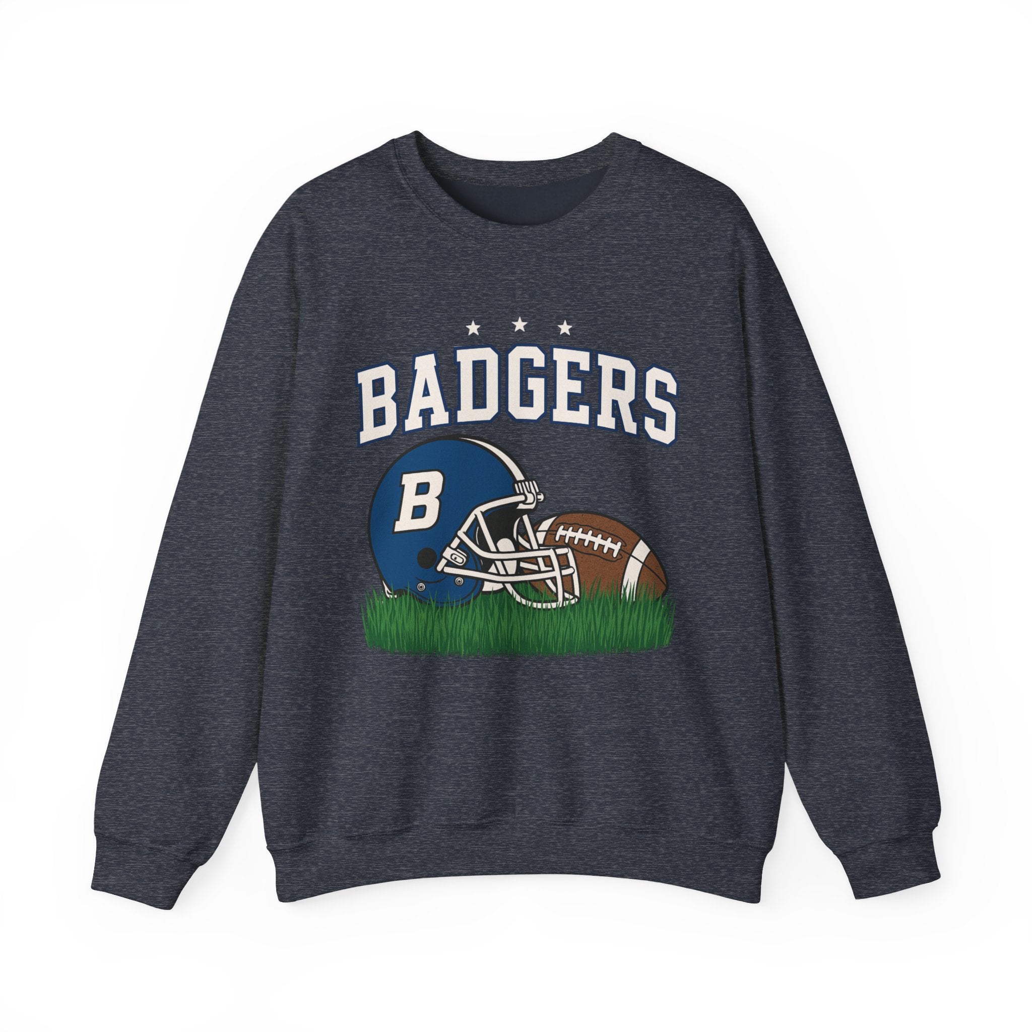 Badgers Football Unisex Sweatshirt, Cozy Crewneck, Sportswear, Gift for Fans, College Apparel, Game Day Outfit