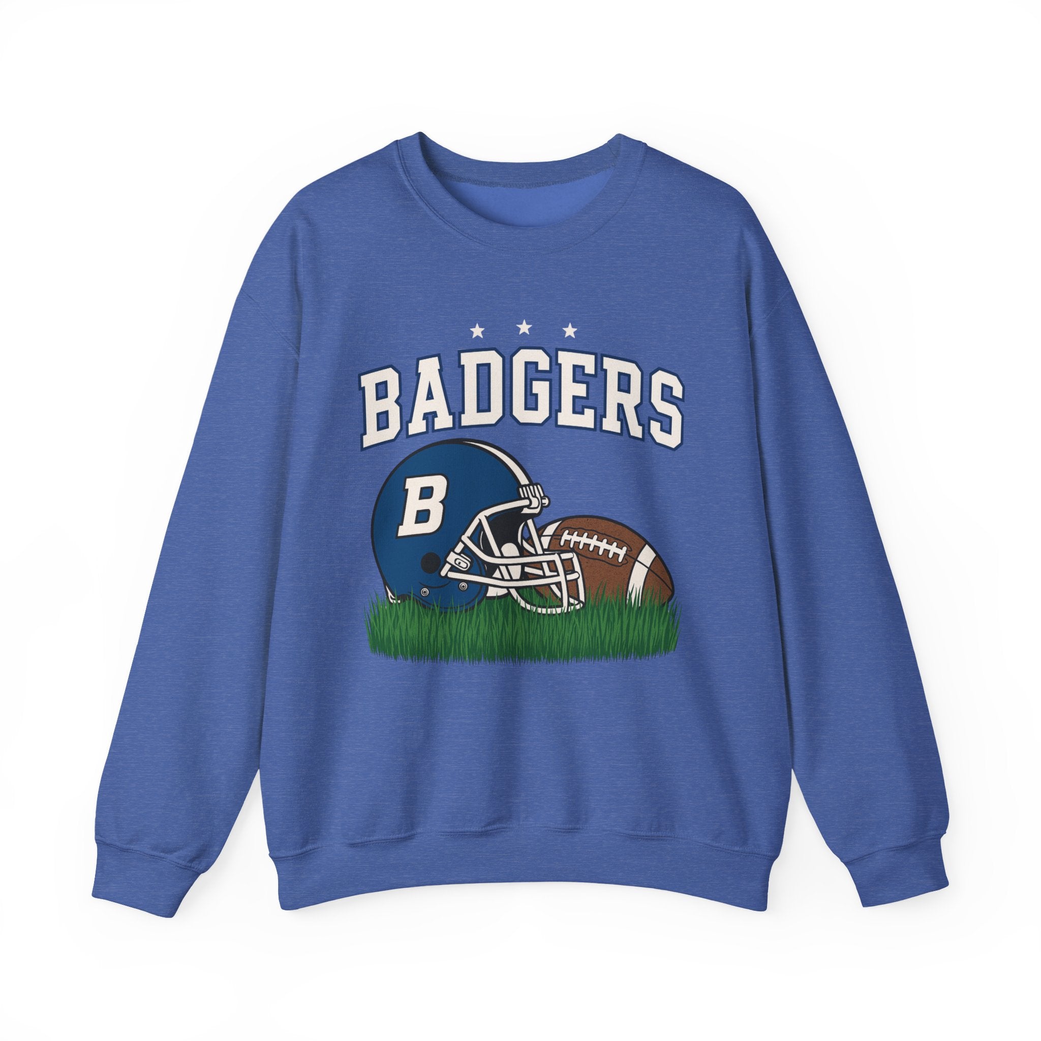 Badgers Football Unisex Sweatshirt, Cozy Crewneck, Sportswear, Gift for Fans, College Apparel, Game Day Outfit