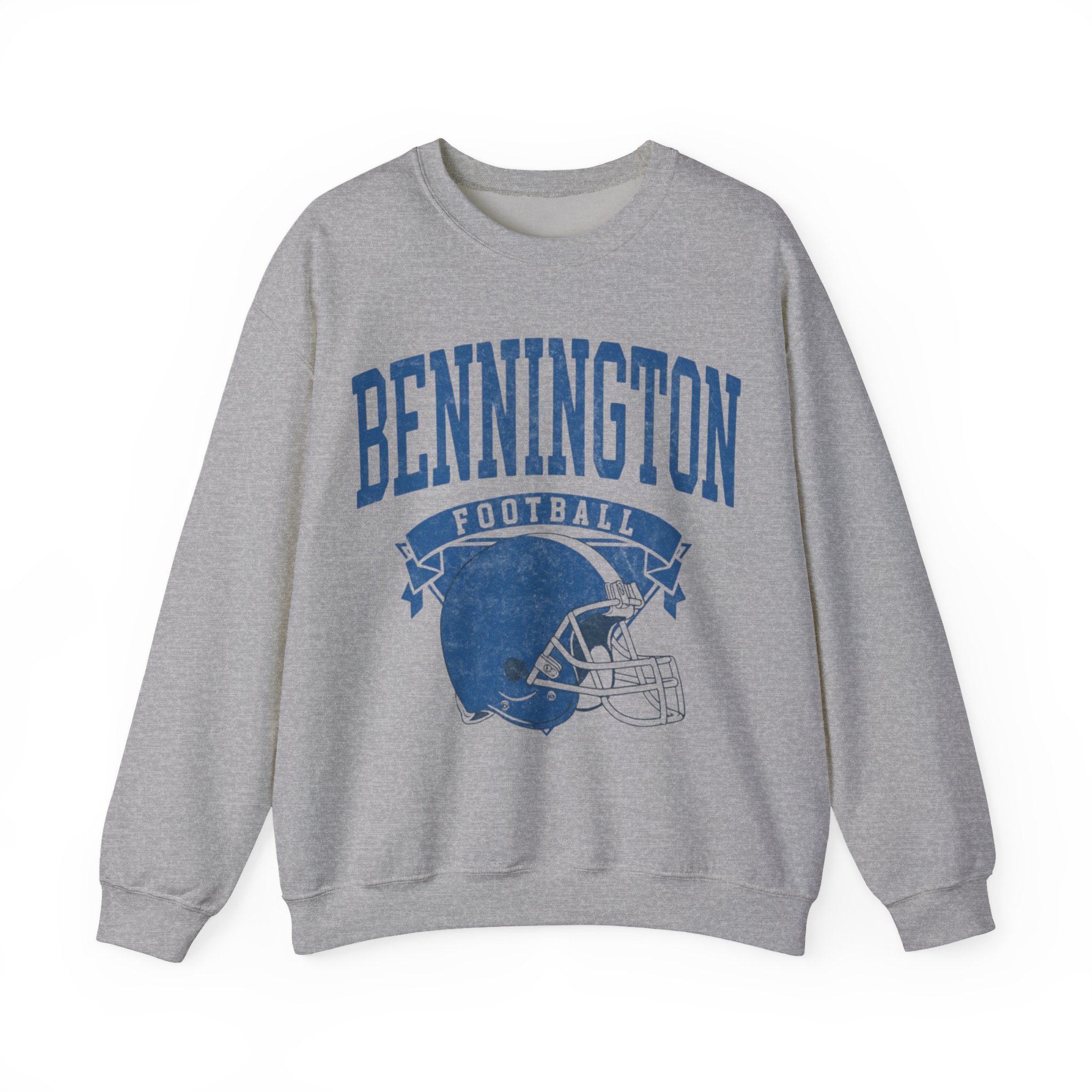 Bennington Football Crewneck Sweatshirt | Unisex Heavy Blend, Comfortable, Casual Wear, Great for Game Day, Gifts for Sports Fans