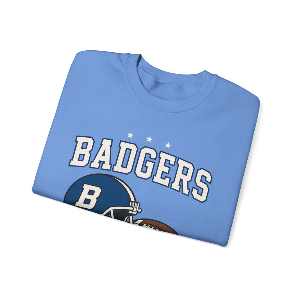 Badgers Football Unisex Sweatshirt, Cozy Crewneck, Sportswear, Gift for Fans, College Apparel, Game Day Outfit