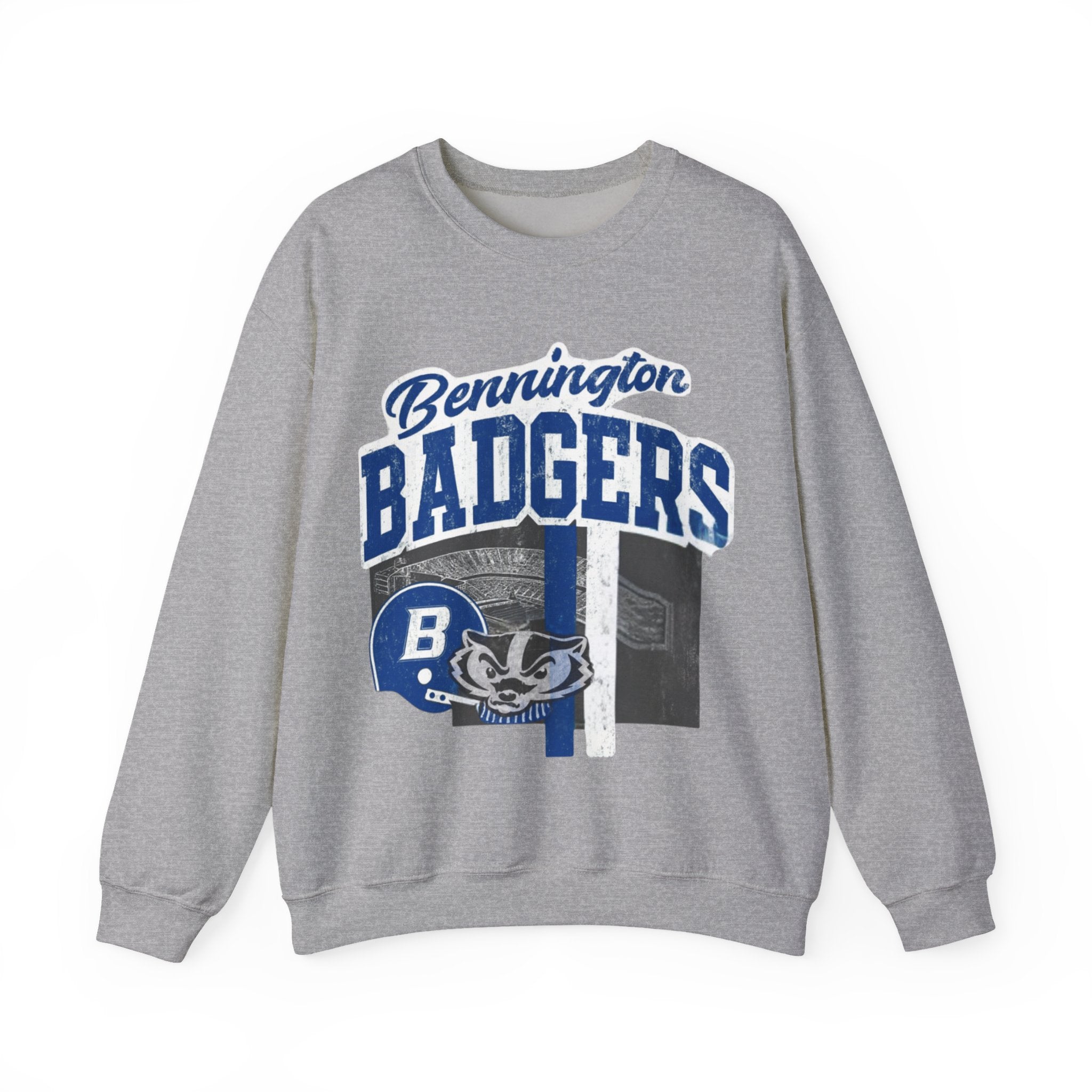 Badgers Unisex Crewneck Sweatshirt | Cozy College Apparel, School Spirit Wear, Fall Fashion, Everyday Comfort, Team Merchandise