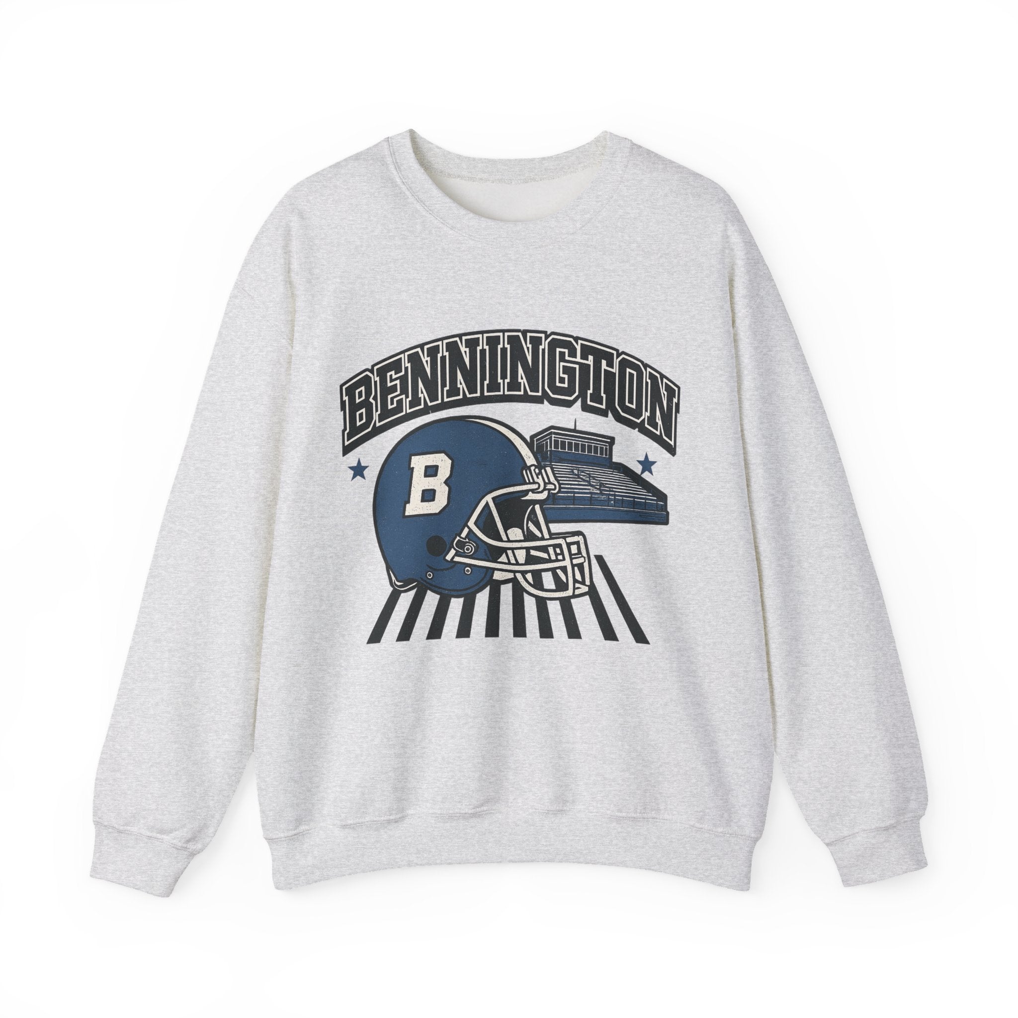 Bennington Vintage Football Sweatshirt | Cozy Sports Apparel | Unisex Crewneck for Game Day, College Wear, Casual Style, Sports Fan Gift