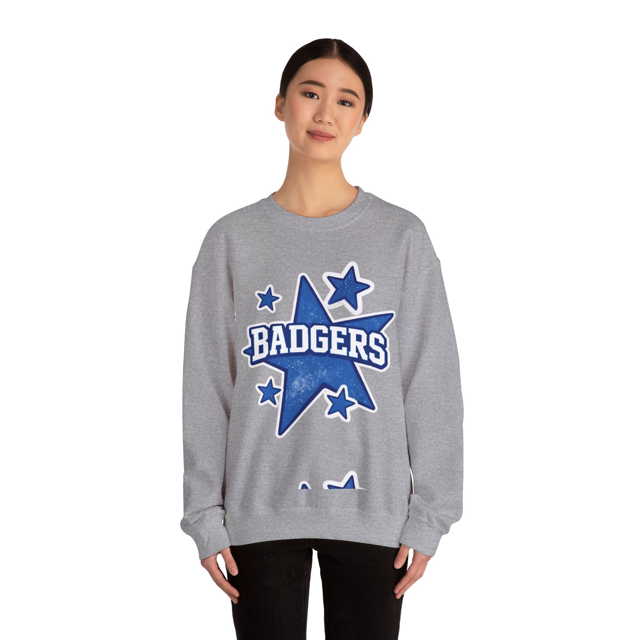 Badgers stars Unisex Heavy Blend™ Crewneck Sweatshirt