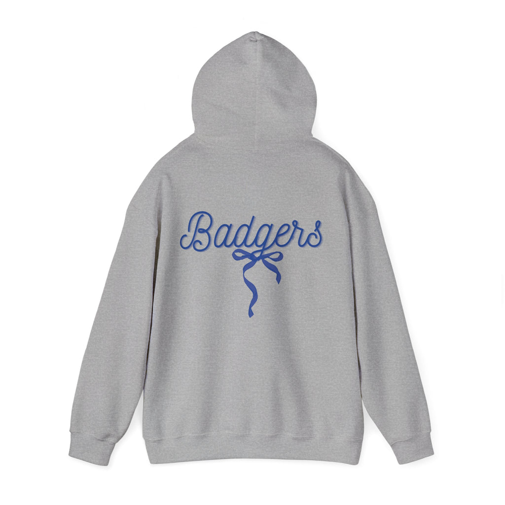 Blue ribbon bow badgers hoodie Unisex Heavy Blend™ Hooded Sweatshirt