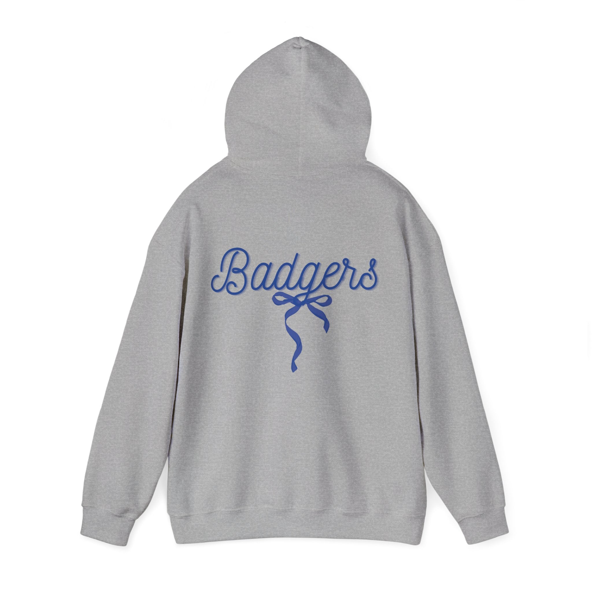 Blue ribbon bow badgers hoodie Unisex Heavy Blend™ Hooded Sweatshirt