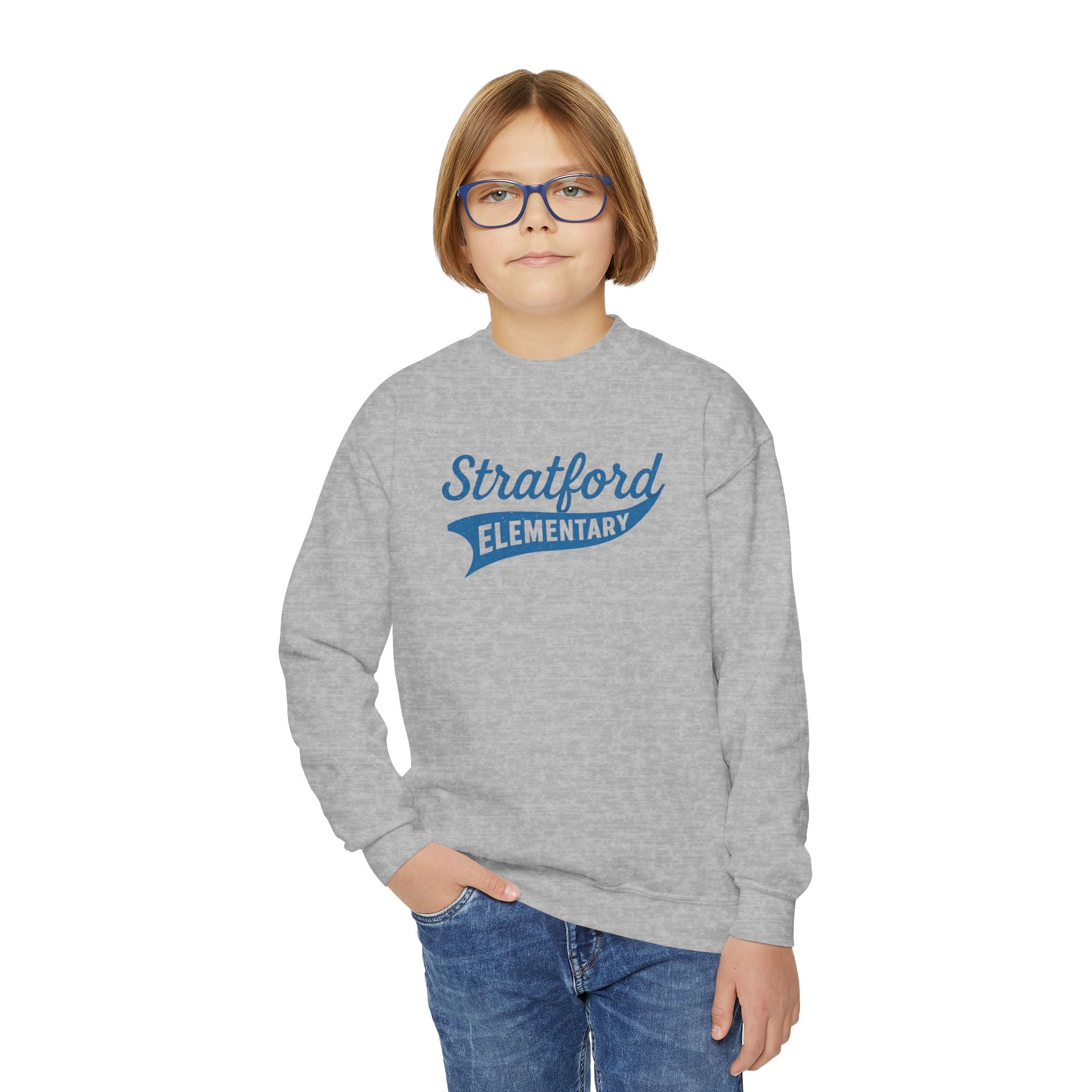 Stratford elementary Youth Crewneck Sweatshirt