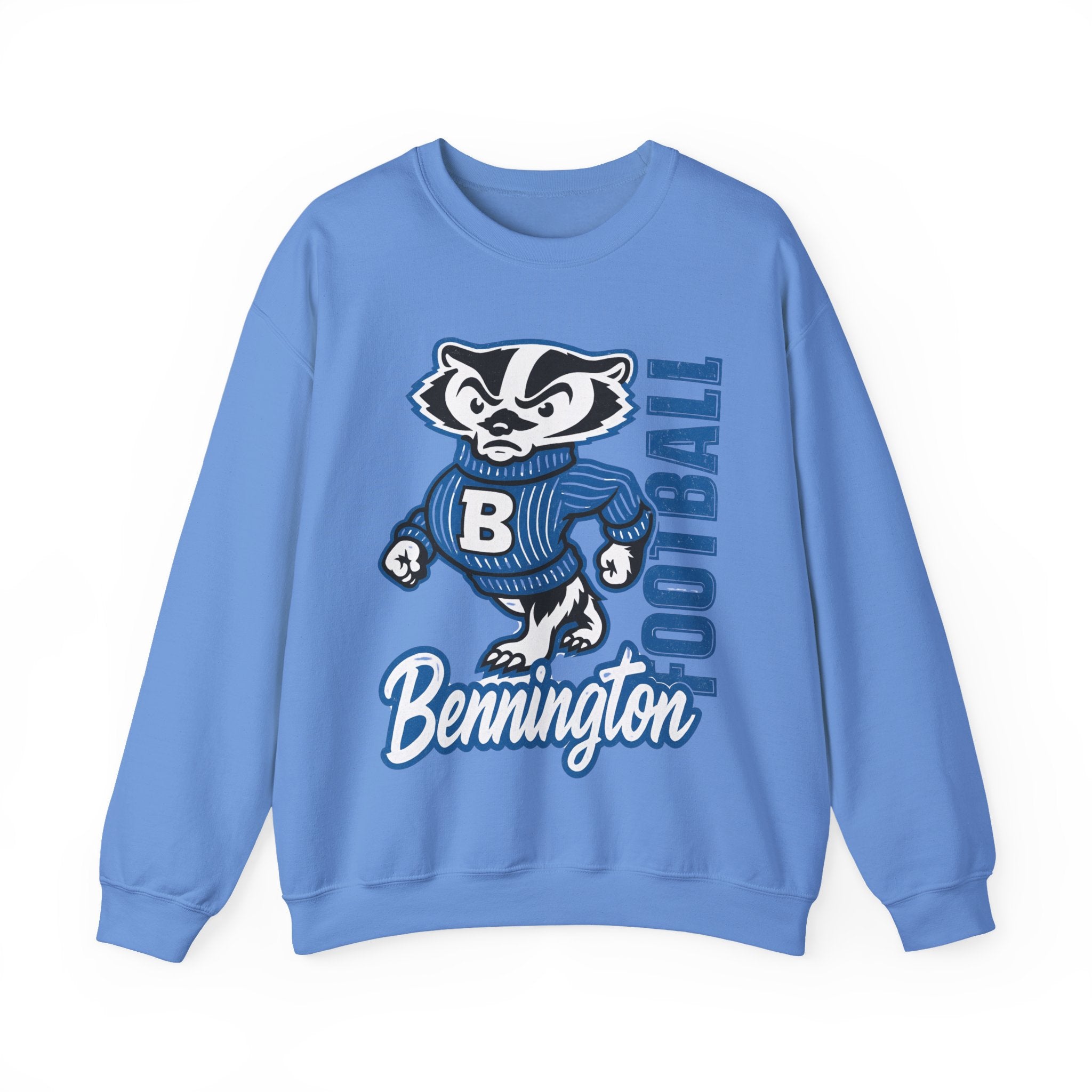 Bennington Football Crewneck Sweatshirt, Cozy Sportswear, Unisex Fall Apparel, Perfect for Game Day, Casual Everyday Wear