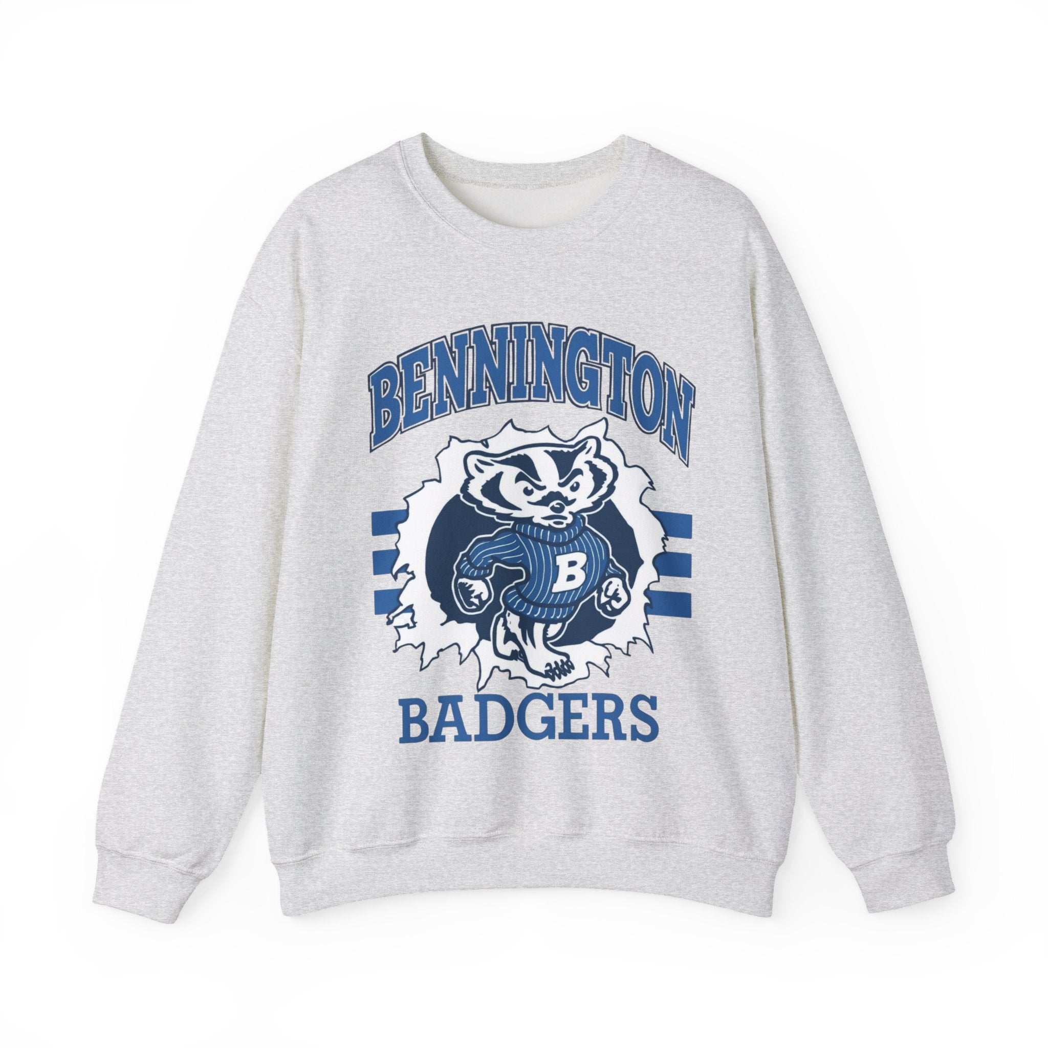 Bennington Badgers Vintage Unisex Crewneck Sweatshirt, Cozy Pullover for Game Day, College Apparel, Casual Wear, Gift for Him/Her