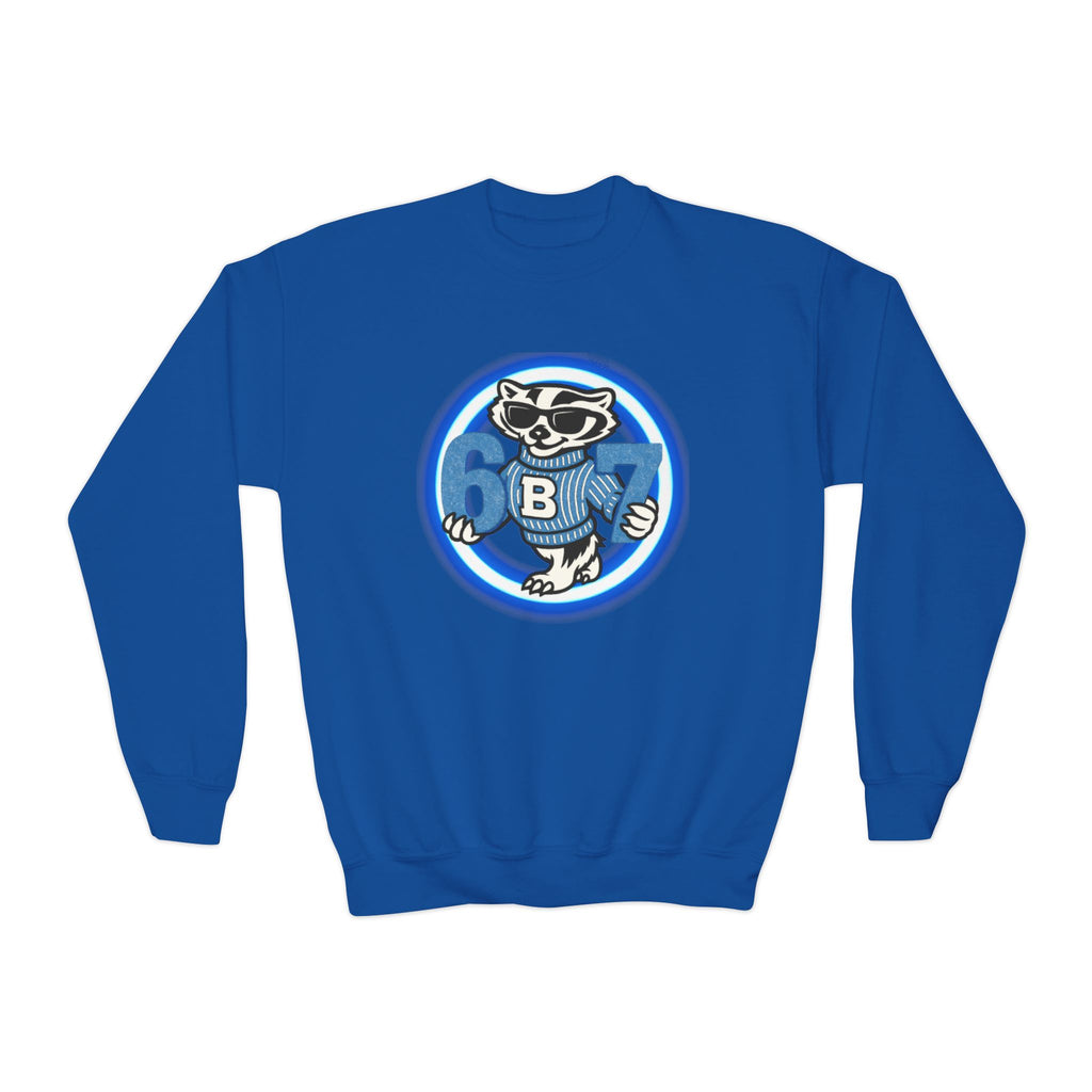 67 Bennington badgers crewneck Youth Crewneck Sweatshirt