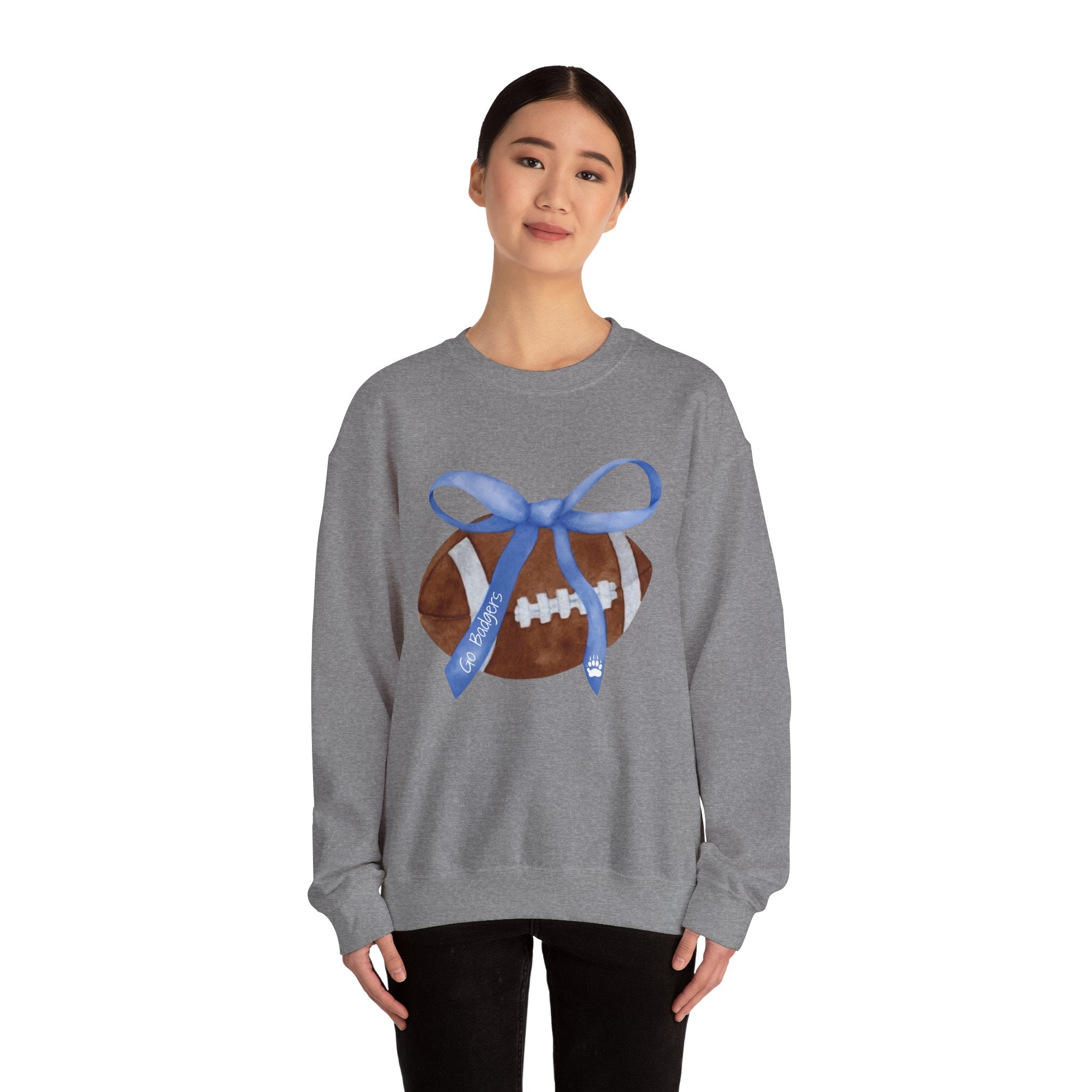 Football Love Unisex Crewneck Sweatshirt, Sports Sweatshirt, Gift for Football Fans, Cozy Apparel, Game Day Sweatshirt