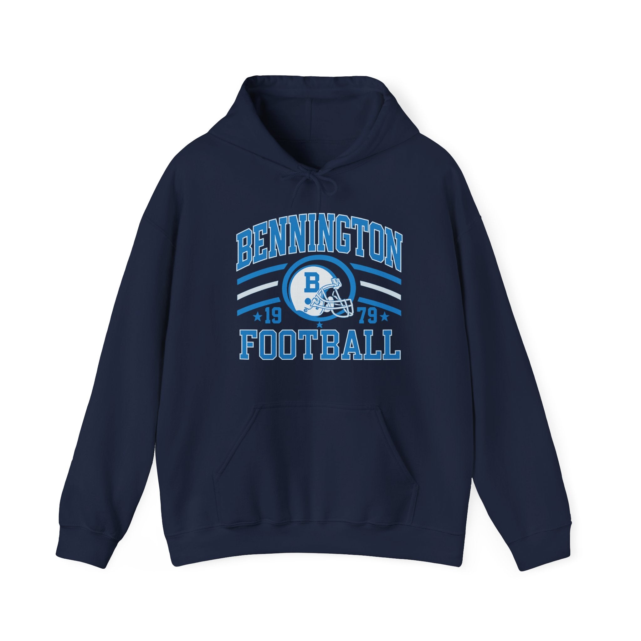Bennington Football Hoodie - Vintage Style, Unisex Sweatshirt, Perfect for Game Days, Sports Events, Casual Wear, Gift for Fans