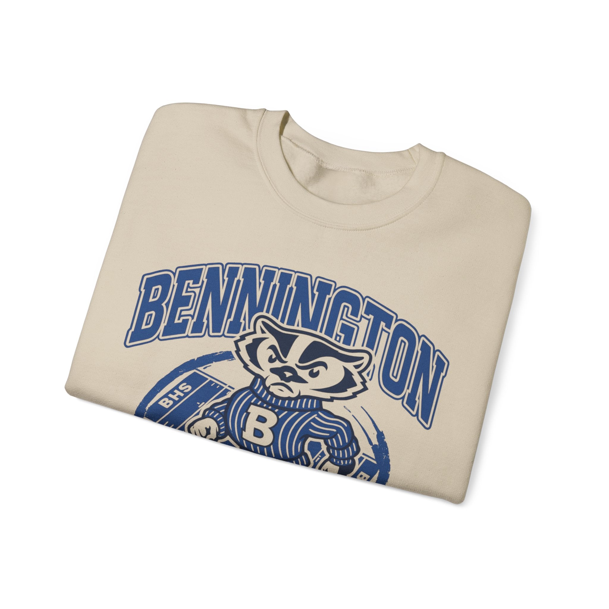 Bennington Badgers Crewneck Sweatshirt, College Apparel, Unisex Gift, School Spirit Sweatshirt, Cozy Casual Wear, Sports Team Merchandise