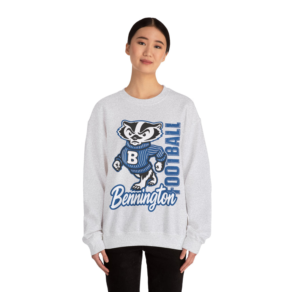 Bennington Football Crewneck Sweatshirt, Cozy Sportswear, Unisex Fall Apparel, Perfect for Game Day, Casual Everyday Wear