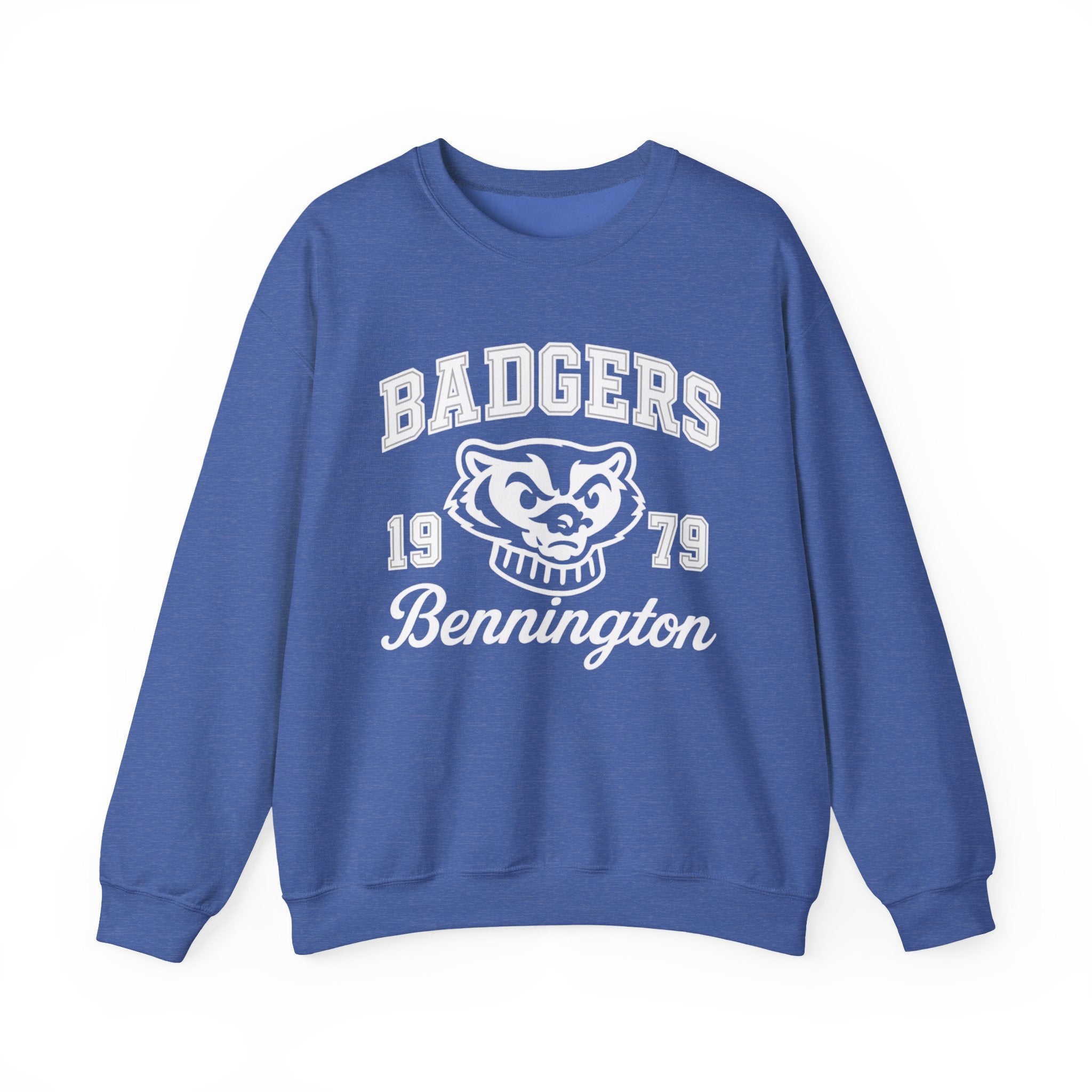 Vintage Badgers Crewneck Sweatshirt, Unisex Sweatshirt, College Apparel, Gift for Students, Casual Outfit, Retro Style