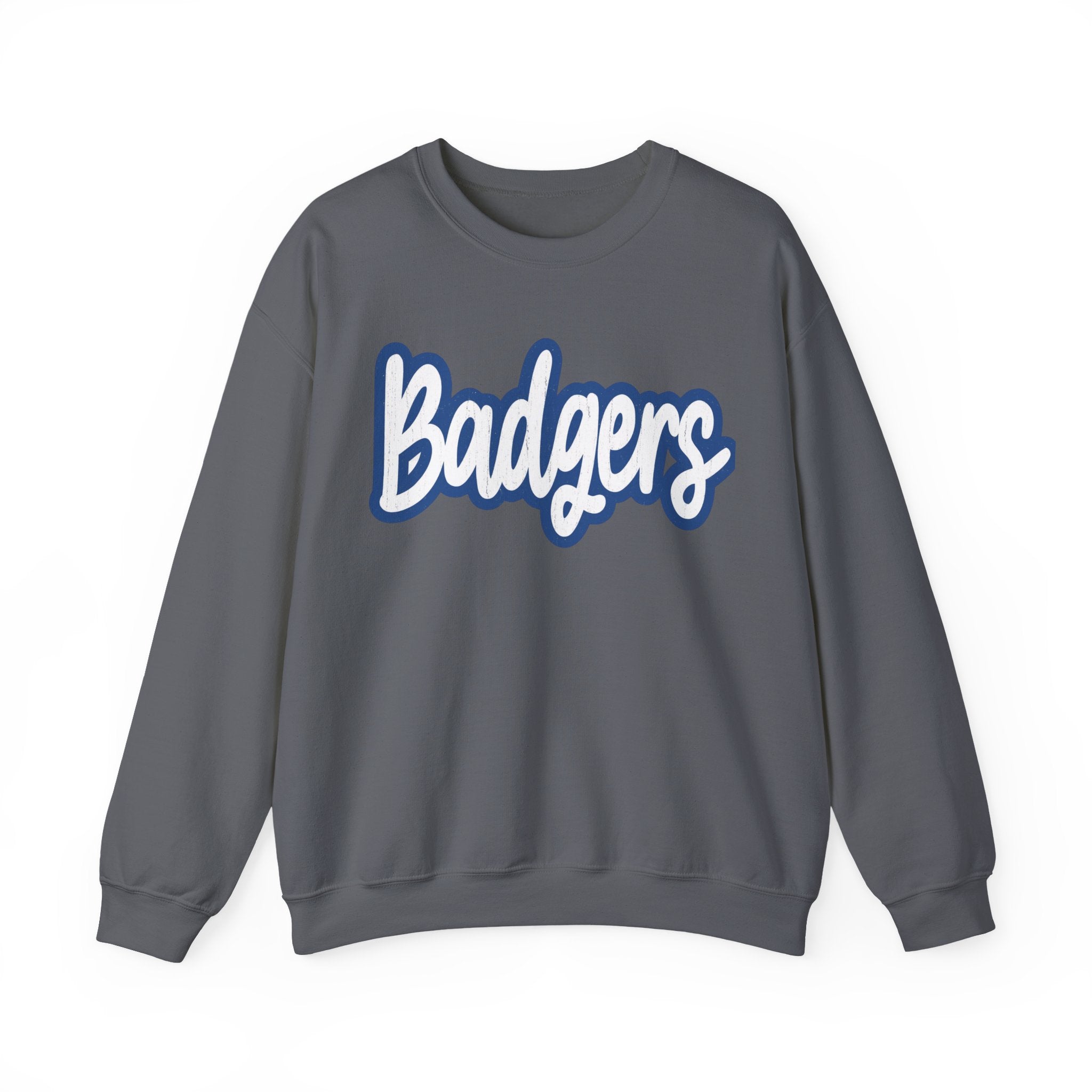 Cozy Unisex Crewneck Sweatshirt - Perfect for Game Days, Casual Outings, Gifts, College Spirit, Badgers Apparel