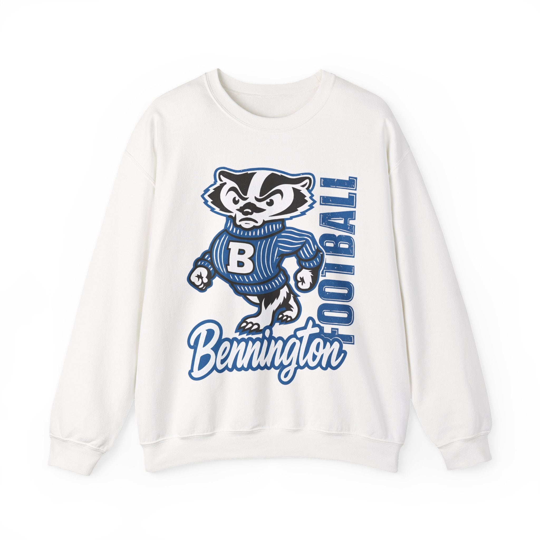 Bennington Football Crewneck Sweatshirt, Cozy Sportswear, Unisex Fall Apparel, Perfect for Game Day, Casual Everyday Wear