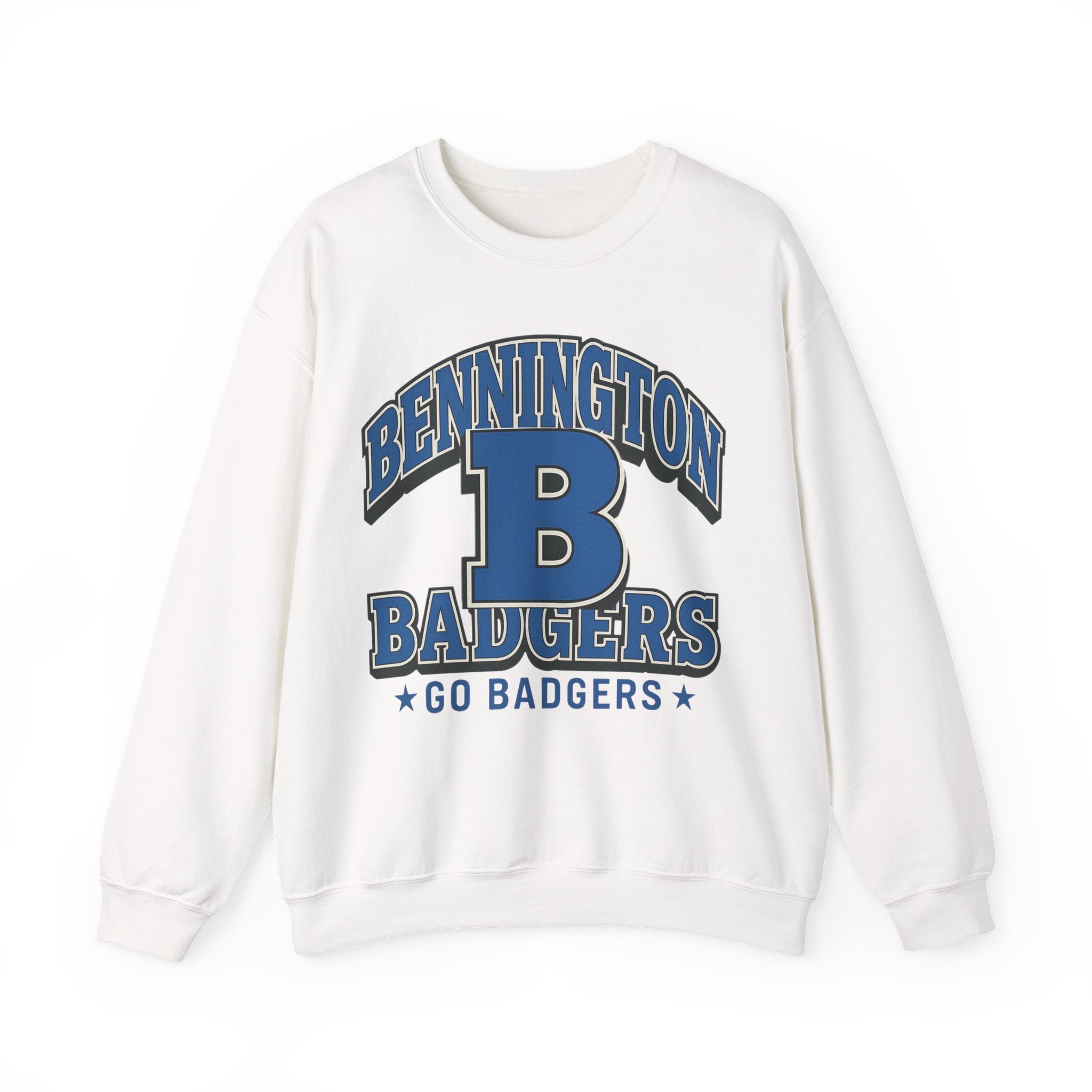 Bennington Badgers Unisex Crewneck Sweatshirt - Cozy College Apparel, Great for Game Day, Gifts, Sports Events, and School Spirit